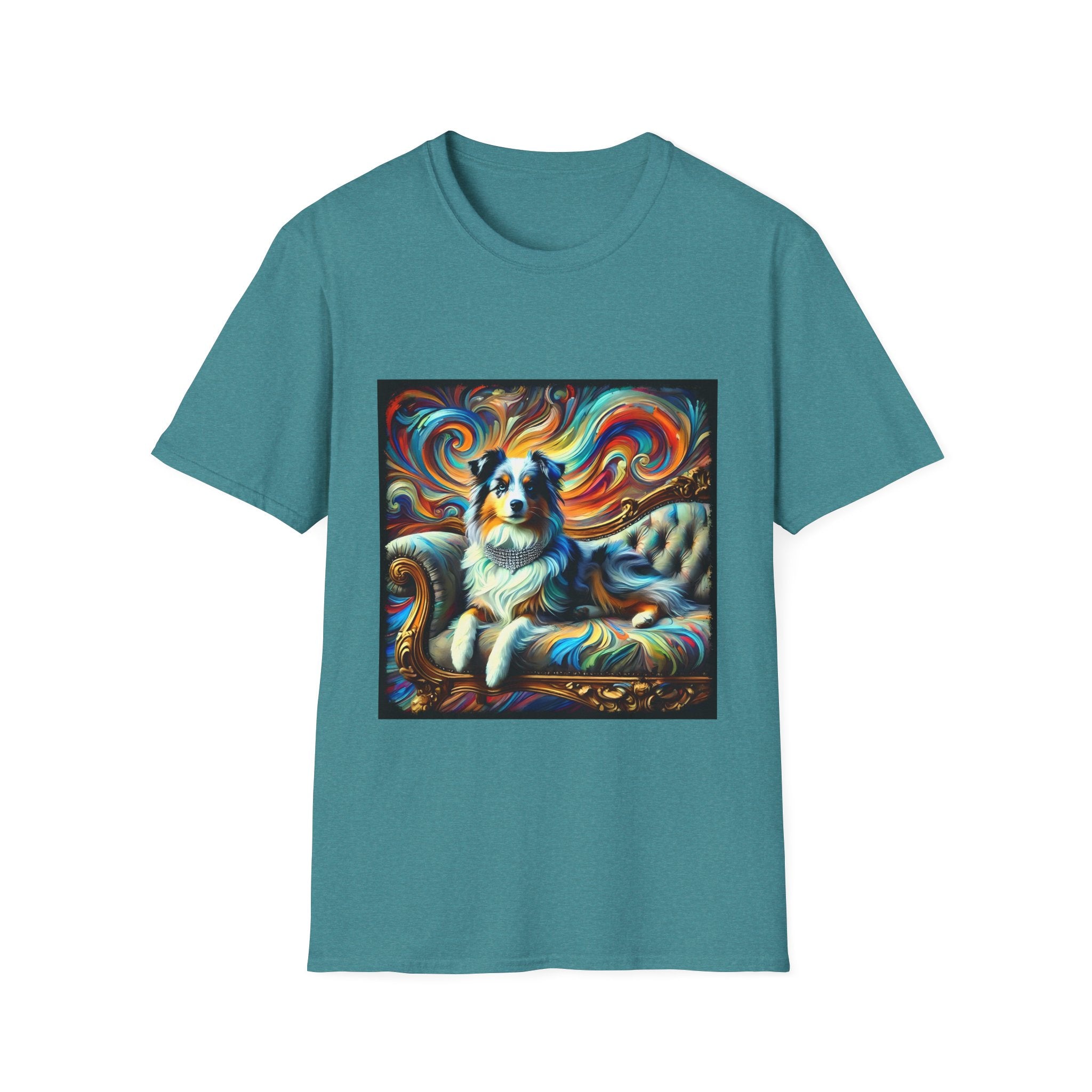 Miniature American Shepherd Vivid Swirl | Unisex Dog T-Shirt