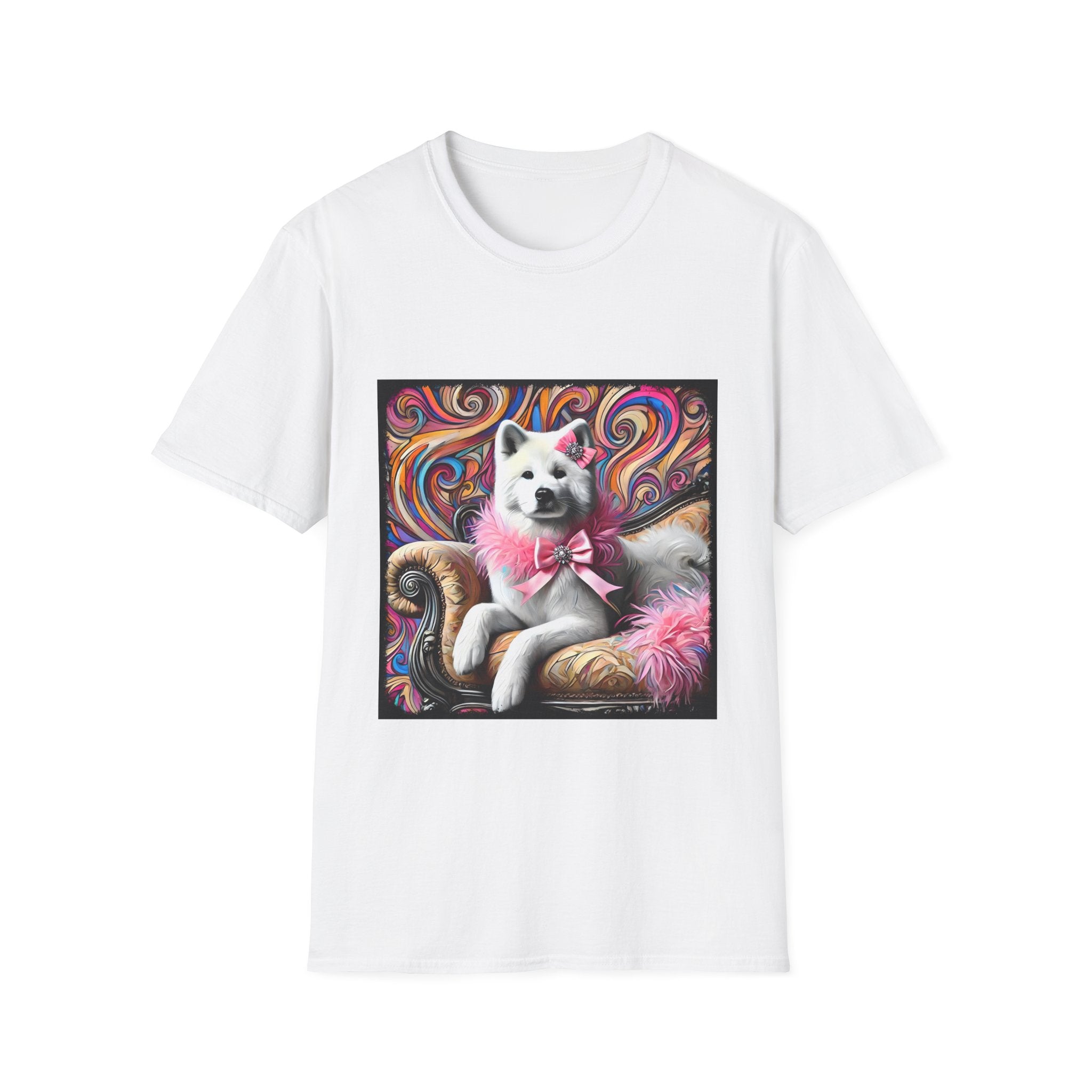 Akita Pink Sass Swirl | Unisex Dog T-Shirt