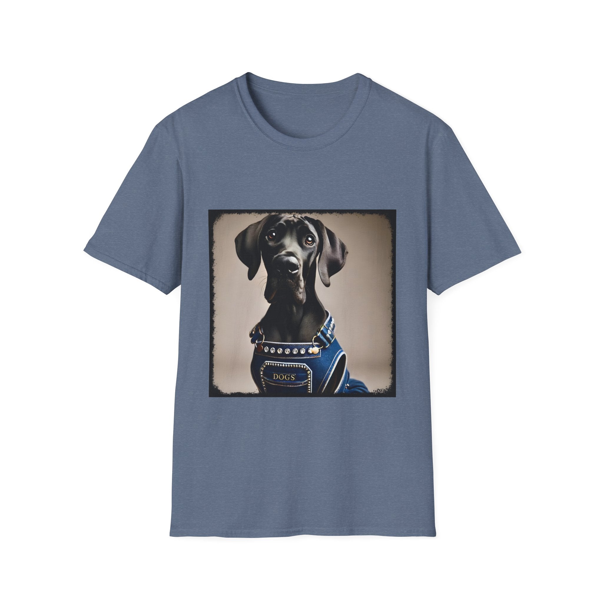 Great Dane Denim Dog | Unisex Dog T-Shirt