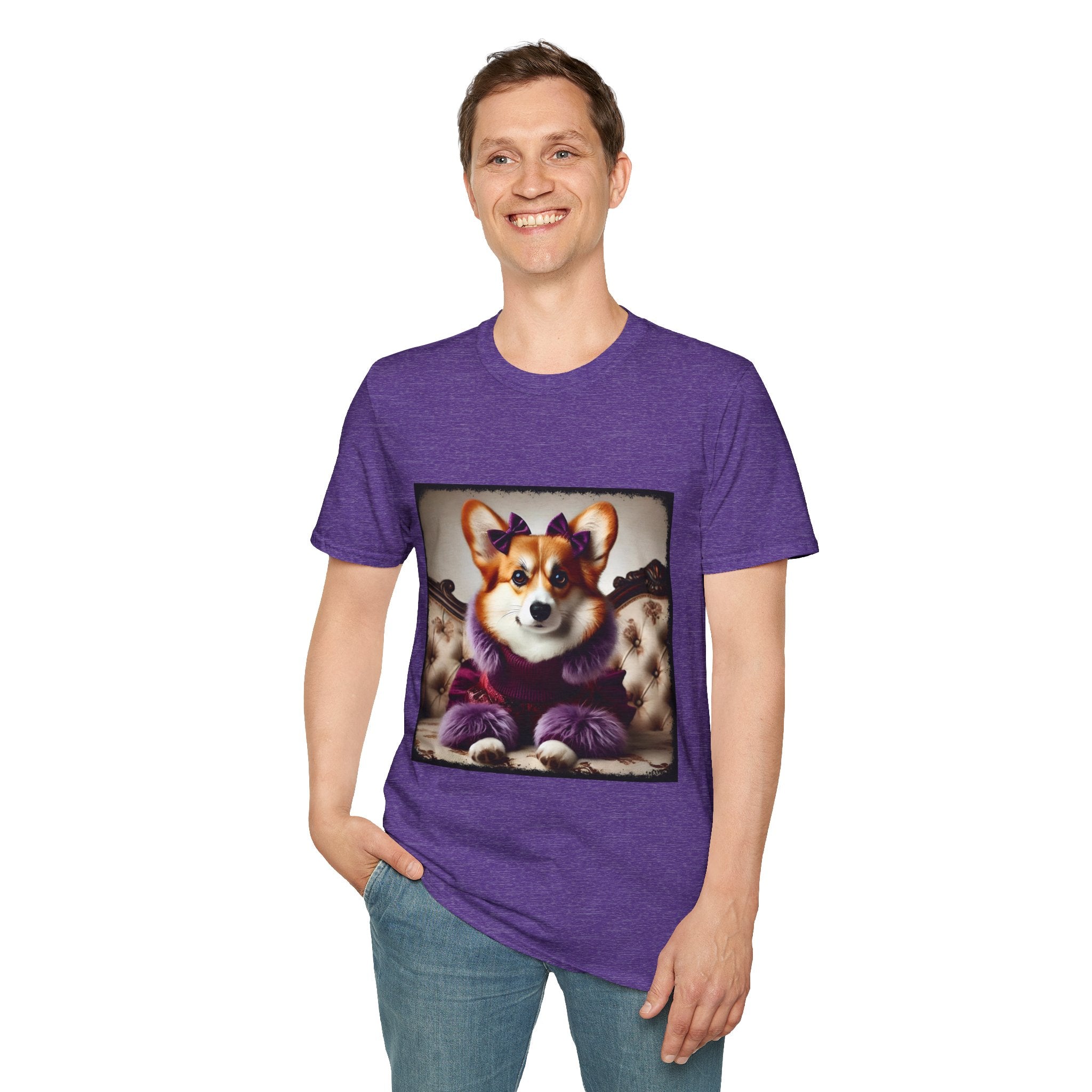 Pembroke Welsh Corgi Purple Pawfluencer | Unisex Dog T-Shirt