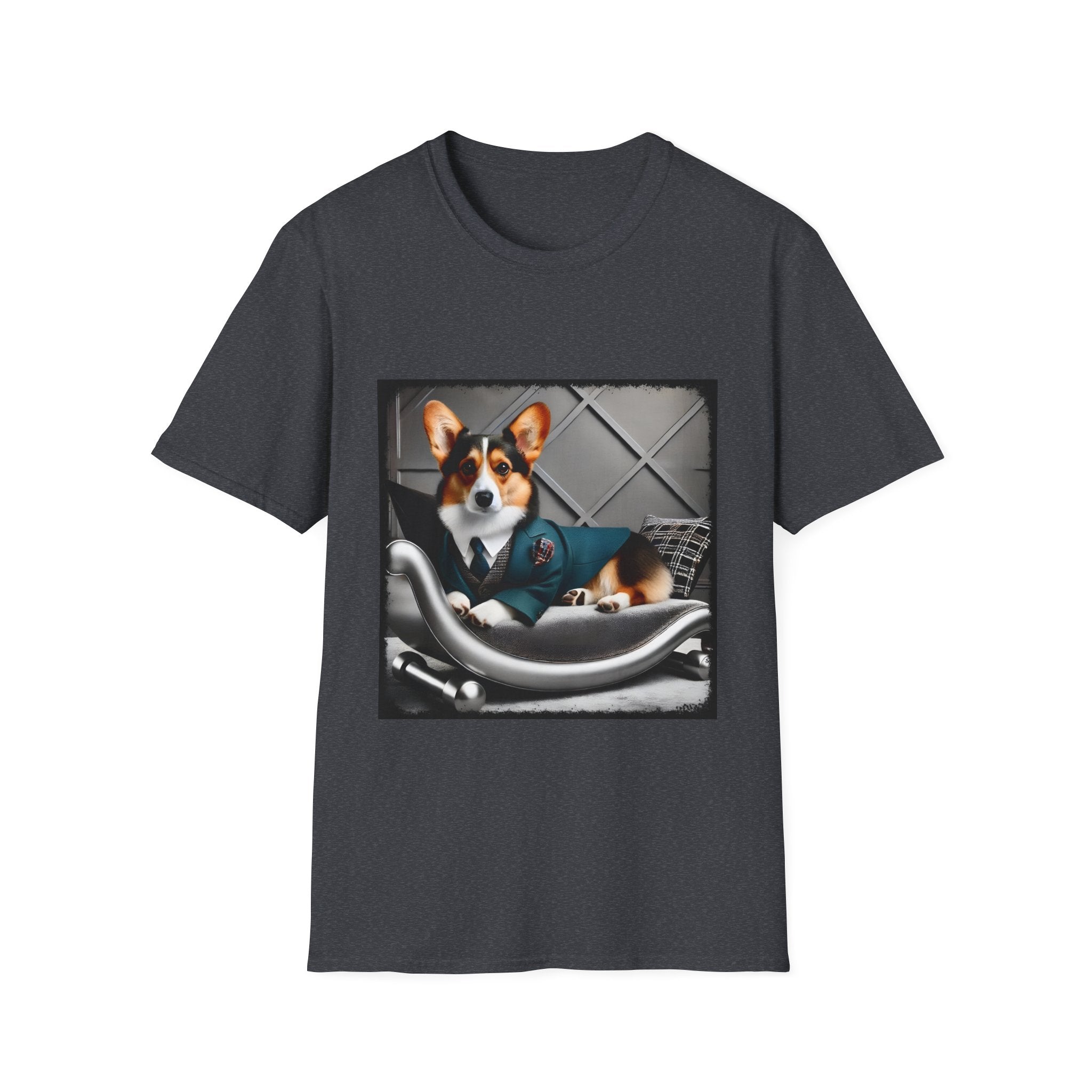 Pembroke Welsh Corgi Chic Chap | Unisex Dog T-Shirt