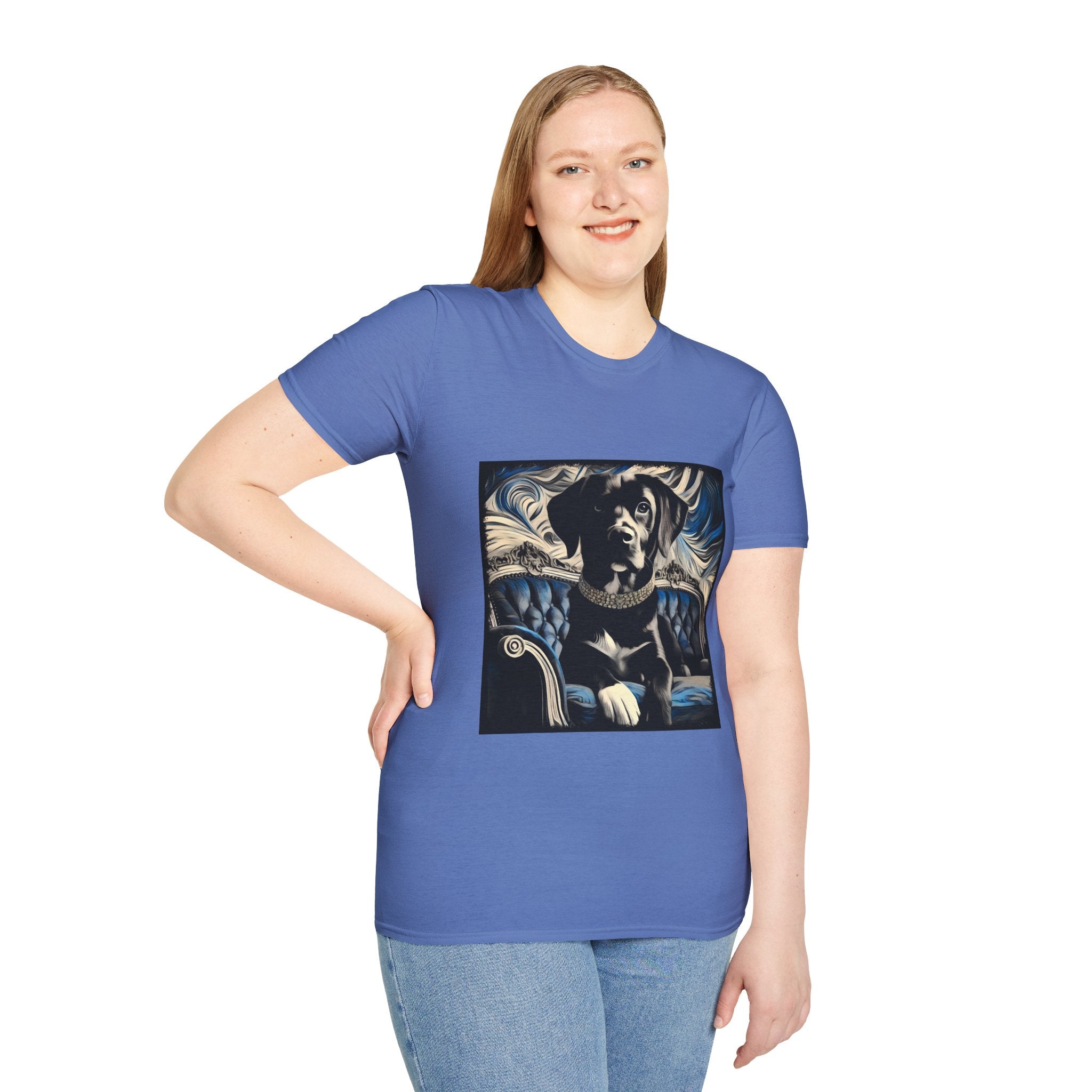 Labrador Retriever Blue and Black Swirl | Unisex Dog T-Shirt