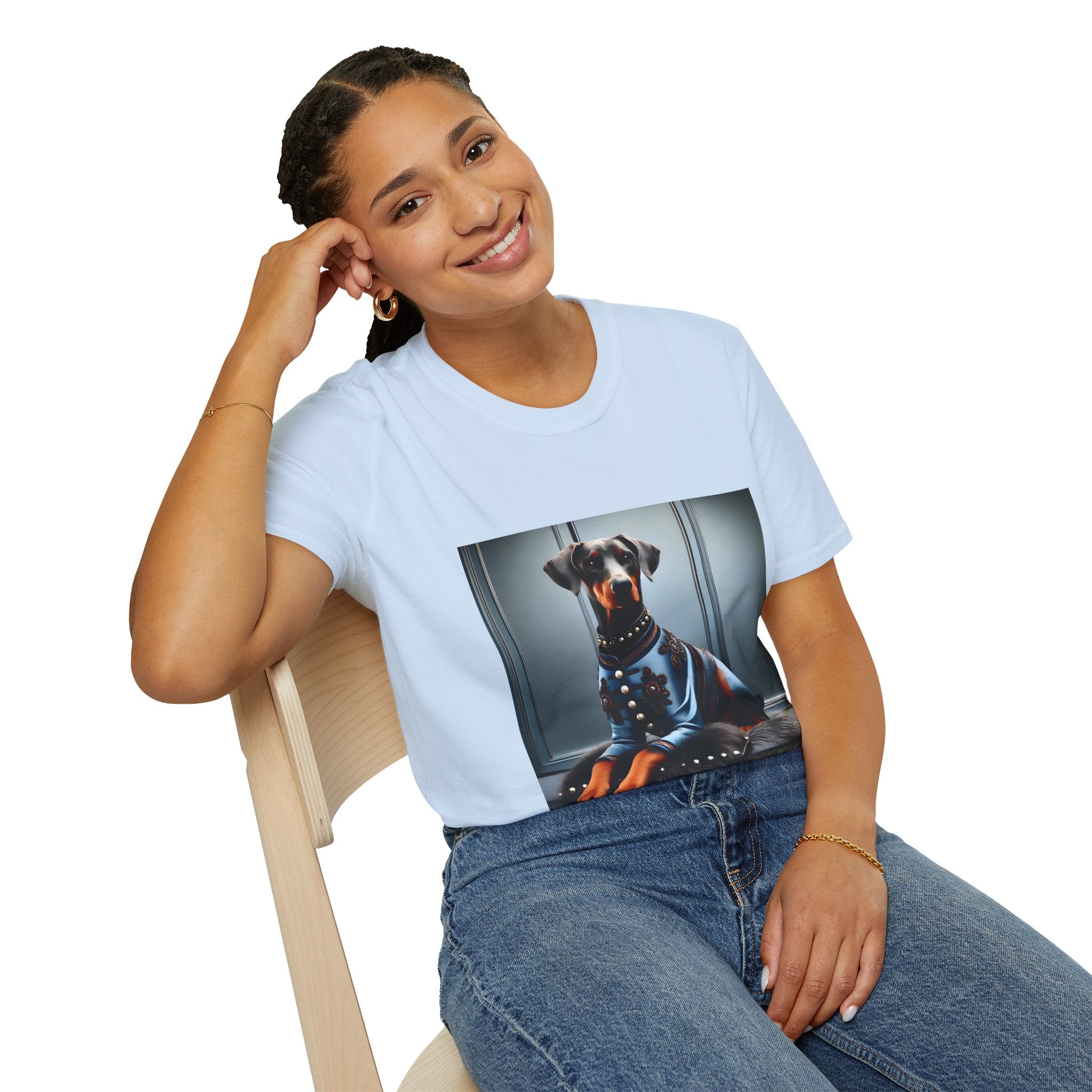 Doberman Pinscher Blue Belle | Unisex Dog T-Shirt
