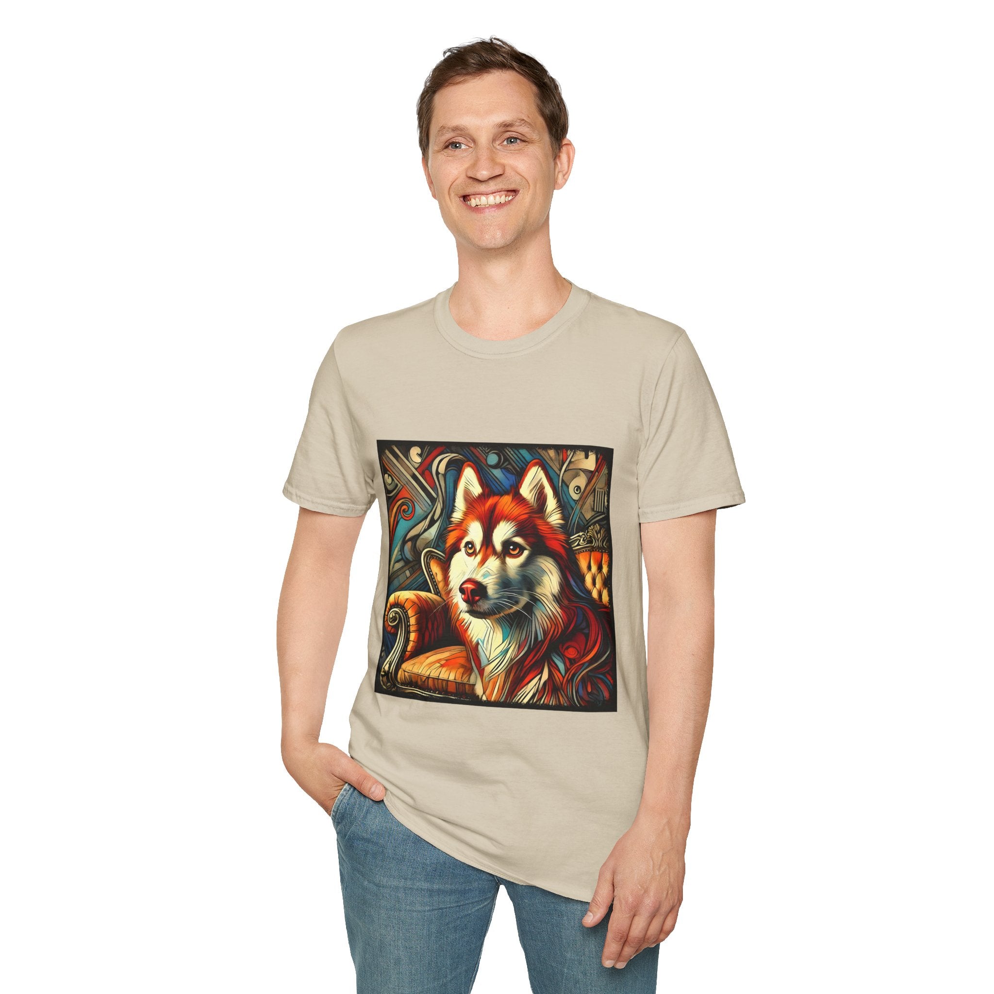 Siberian Husky Red Rebel | Unisex Dog T-Shirt