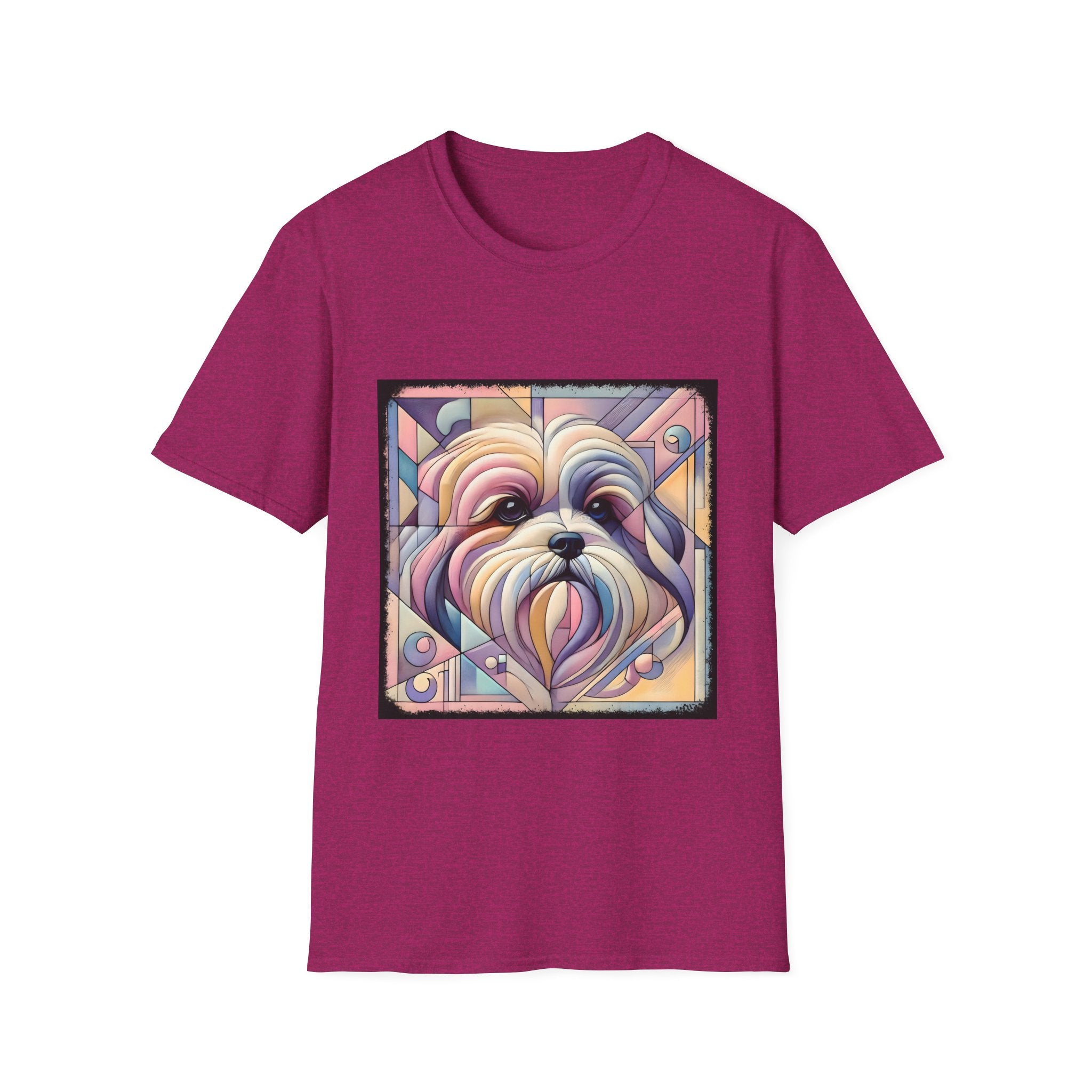 Lhasa Apso Pastel Geometric | Unisex Dog T-Shirt