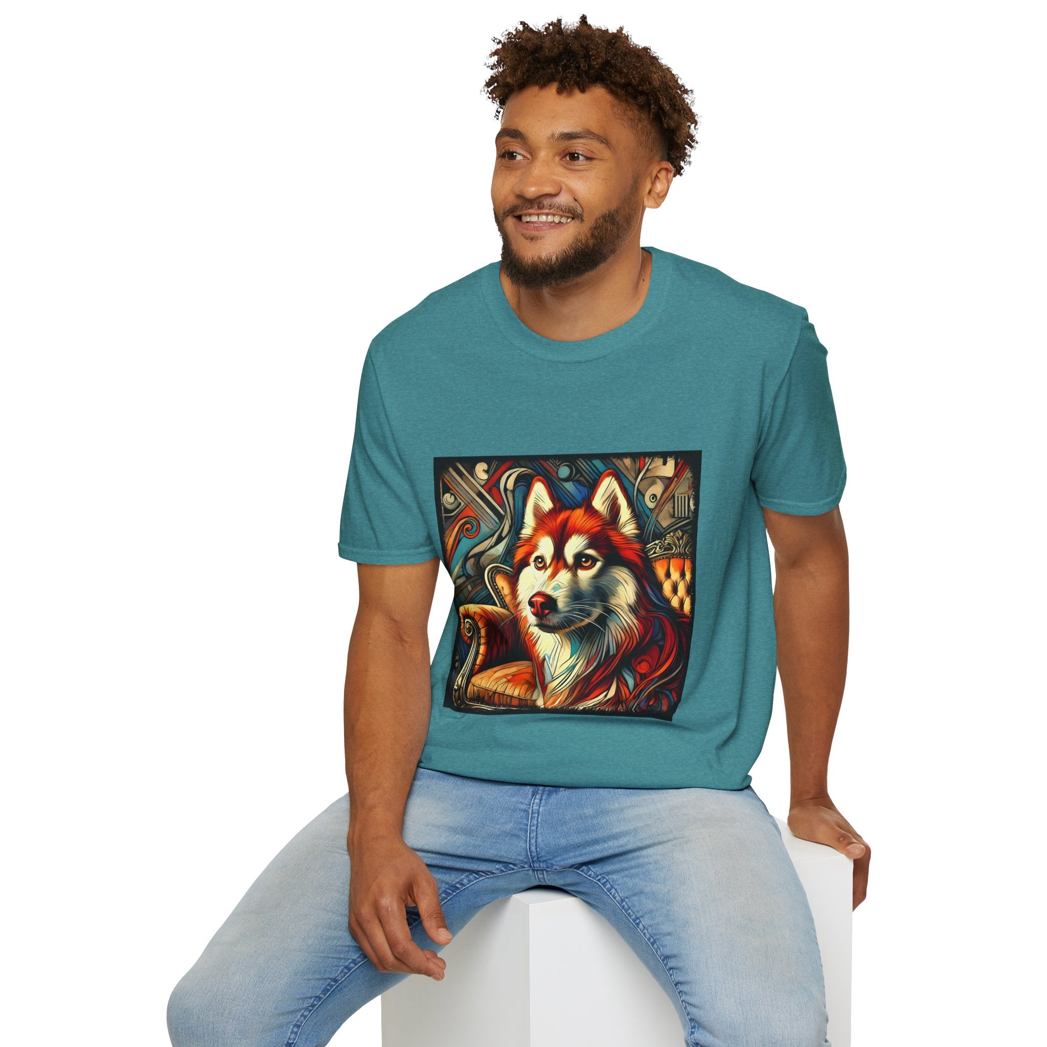 Siberian Husky Red Rebel | Unisex Dog T-Shirt