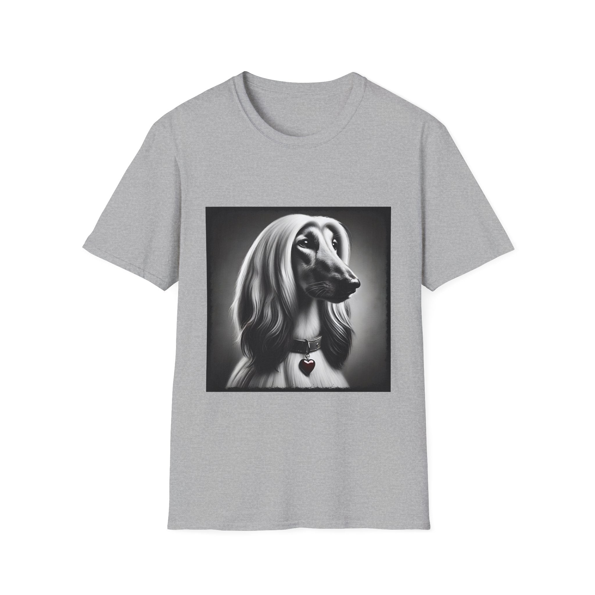 Afghan Hound Heart Charm | Unisex Dog T-Shirt