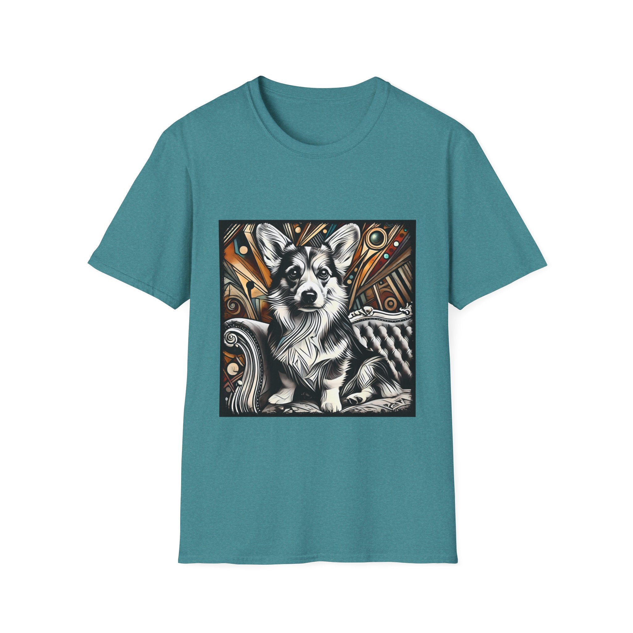 Pembroke Welsh Corgi B&W Warm Bold  | Unisex Dog T-Shirt