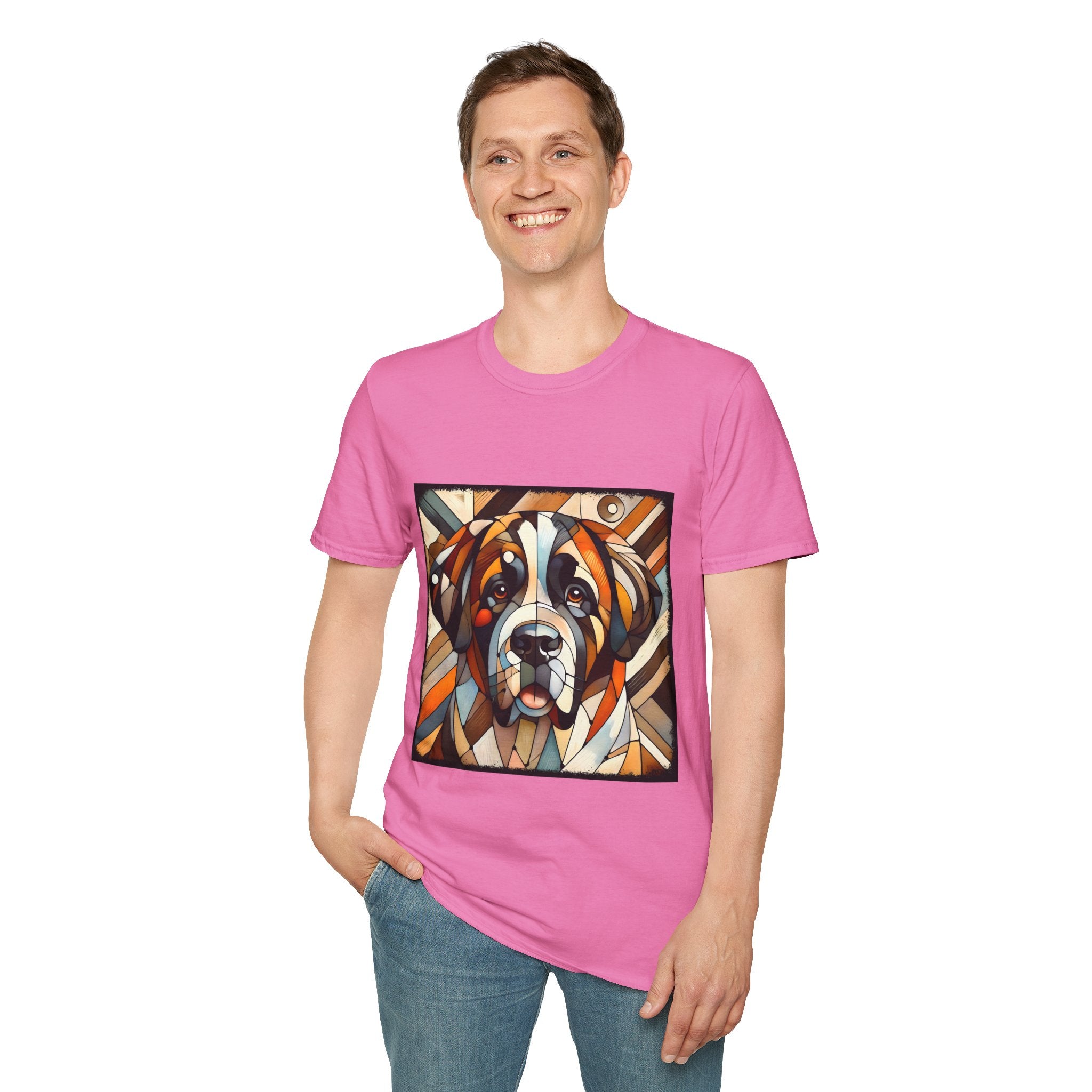 Saint Bernard Bold Geometric | Unisex Dog T-Shirt