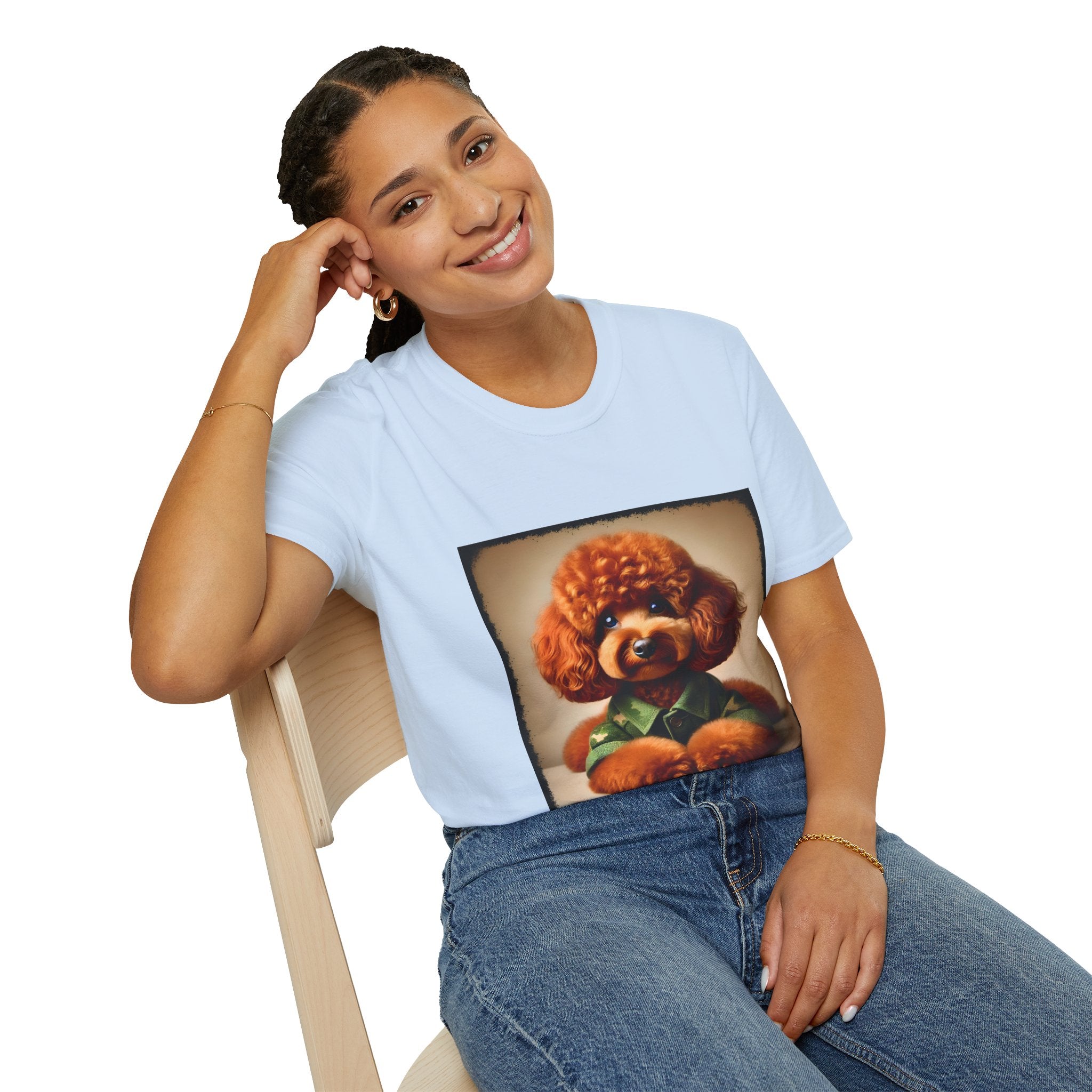 Poodle Tactical Babe | Unisex Dog T-Shirt