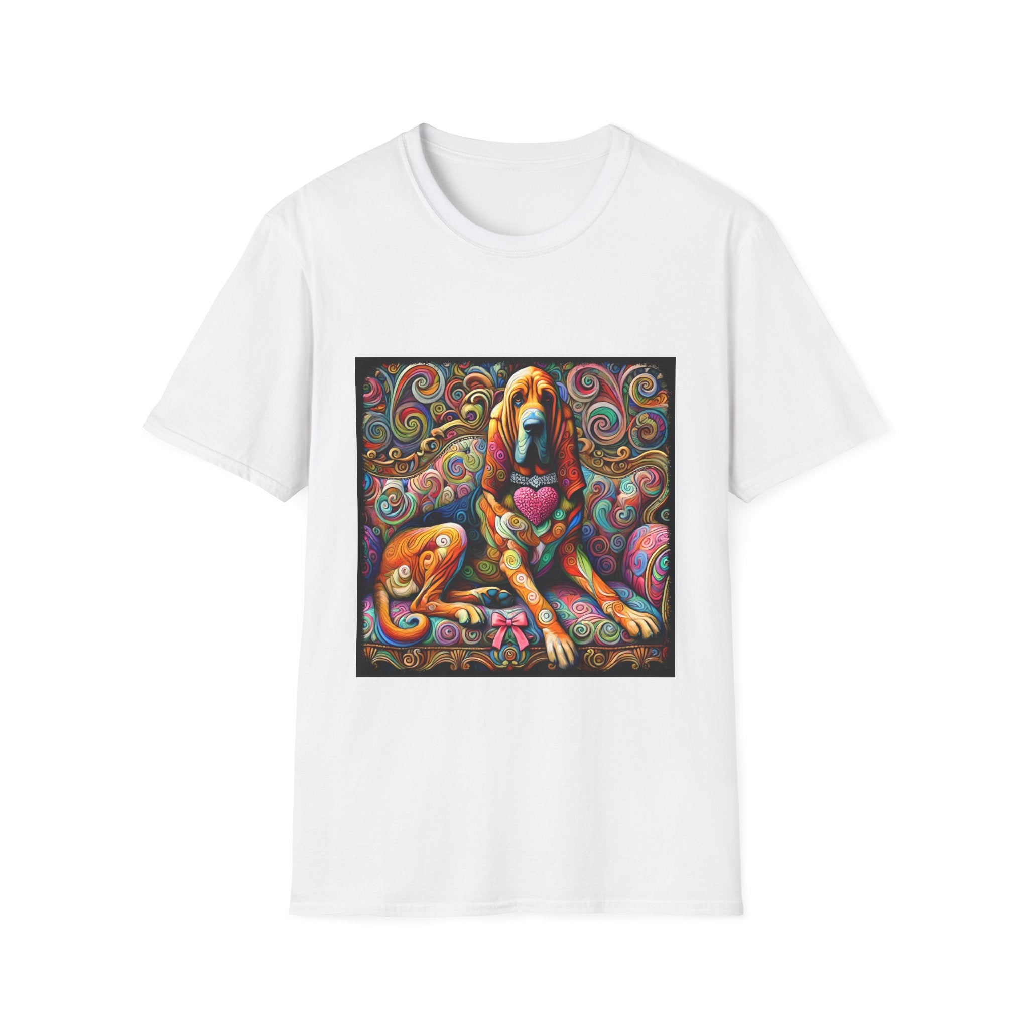 Bloodhound Love Swirl | Unisex Dog T-Shirt