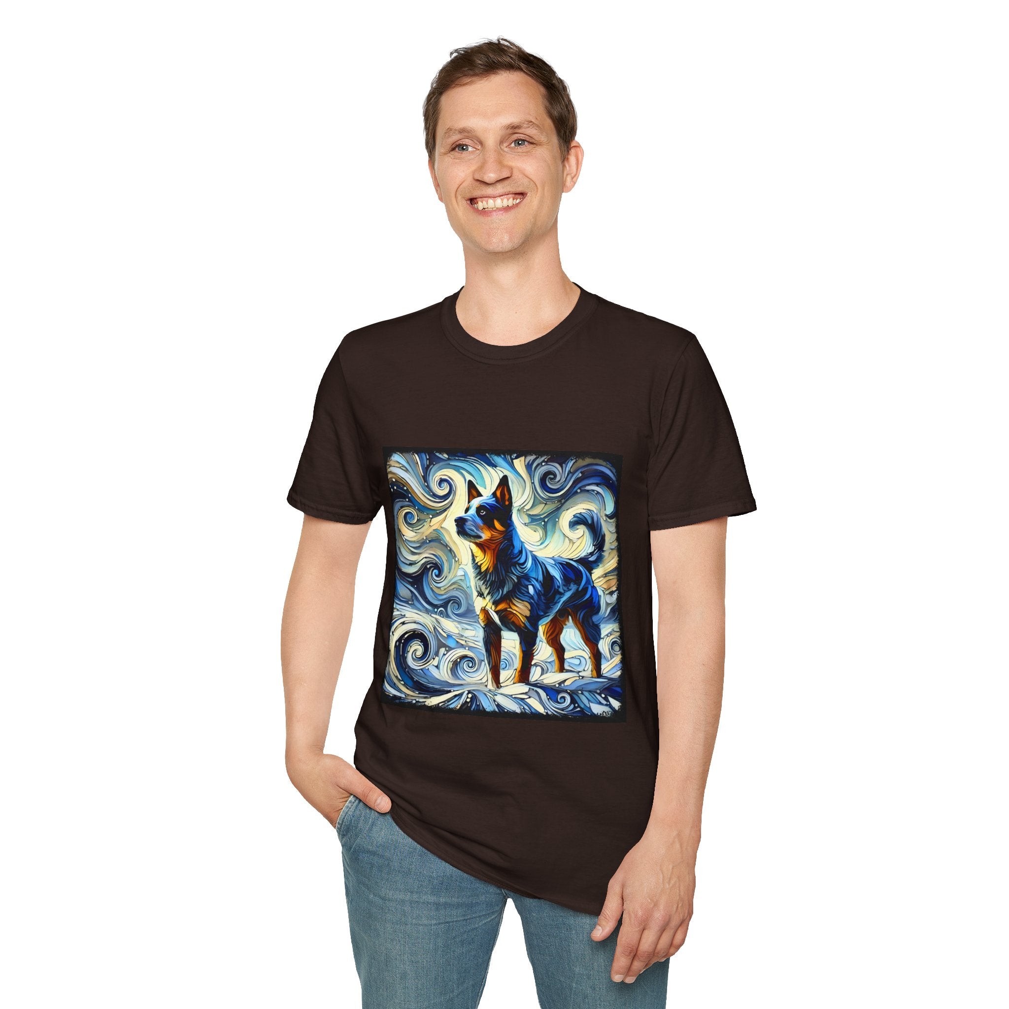 Australian Cattle Dog Blue Swirl | Unisex Dog T-Shirt