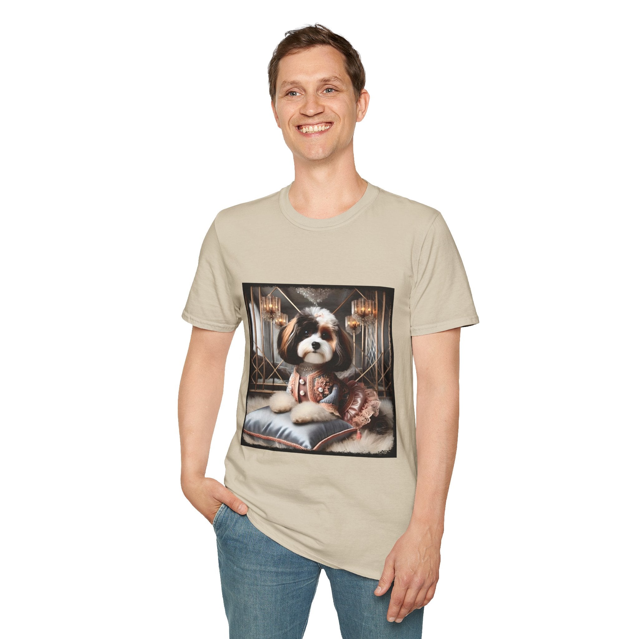 Cavapoo Posh Portrait | Unisex Dog T-Shirt