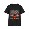 Golden Retriever Crimson Chic | Unisex Dog T-Shirt