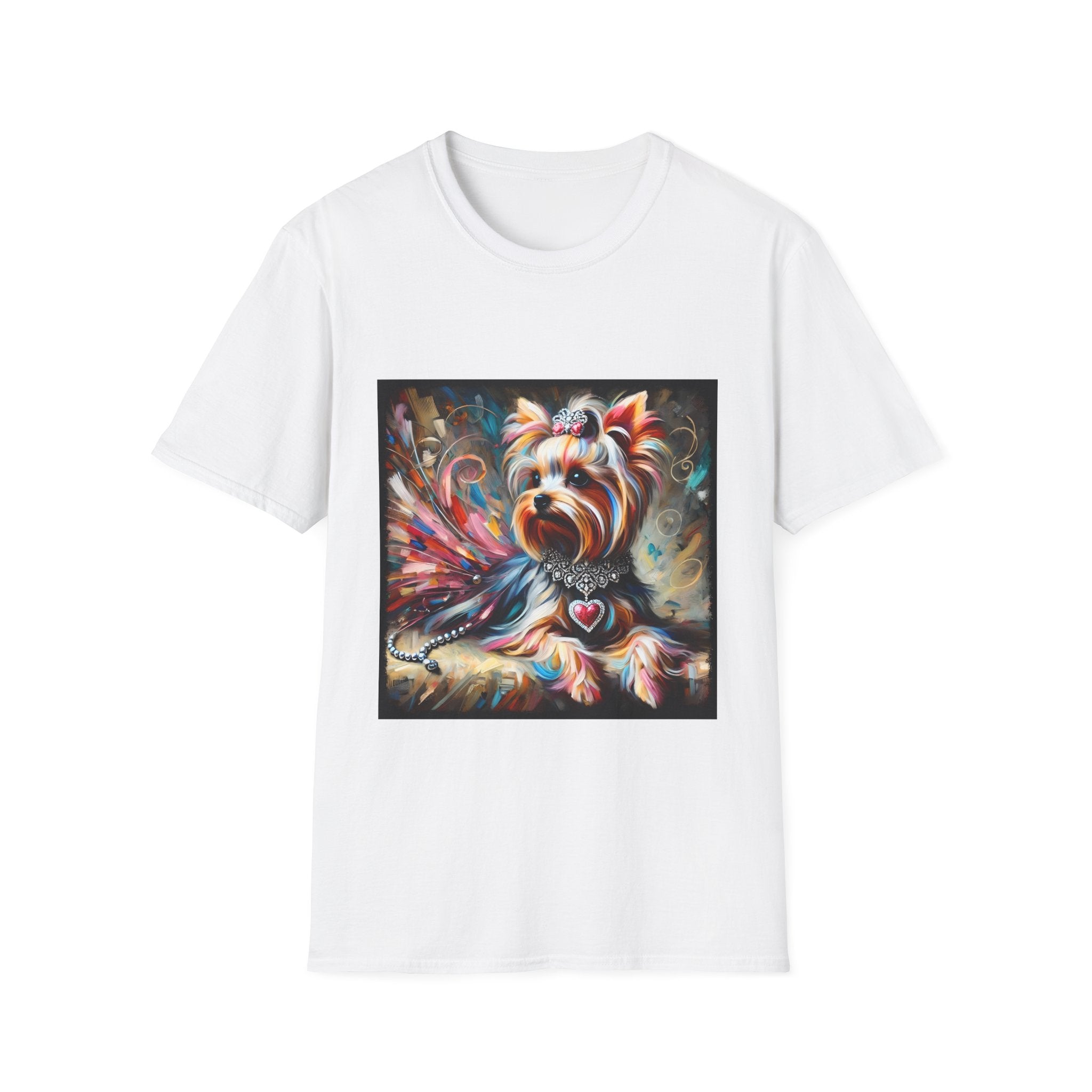 Yorkshire Terrier Diamond Heart Classic | Unisex Dog T-Shirt