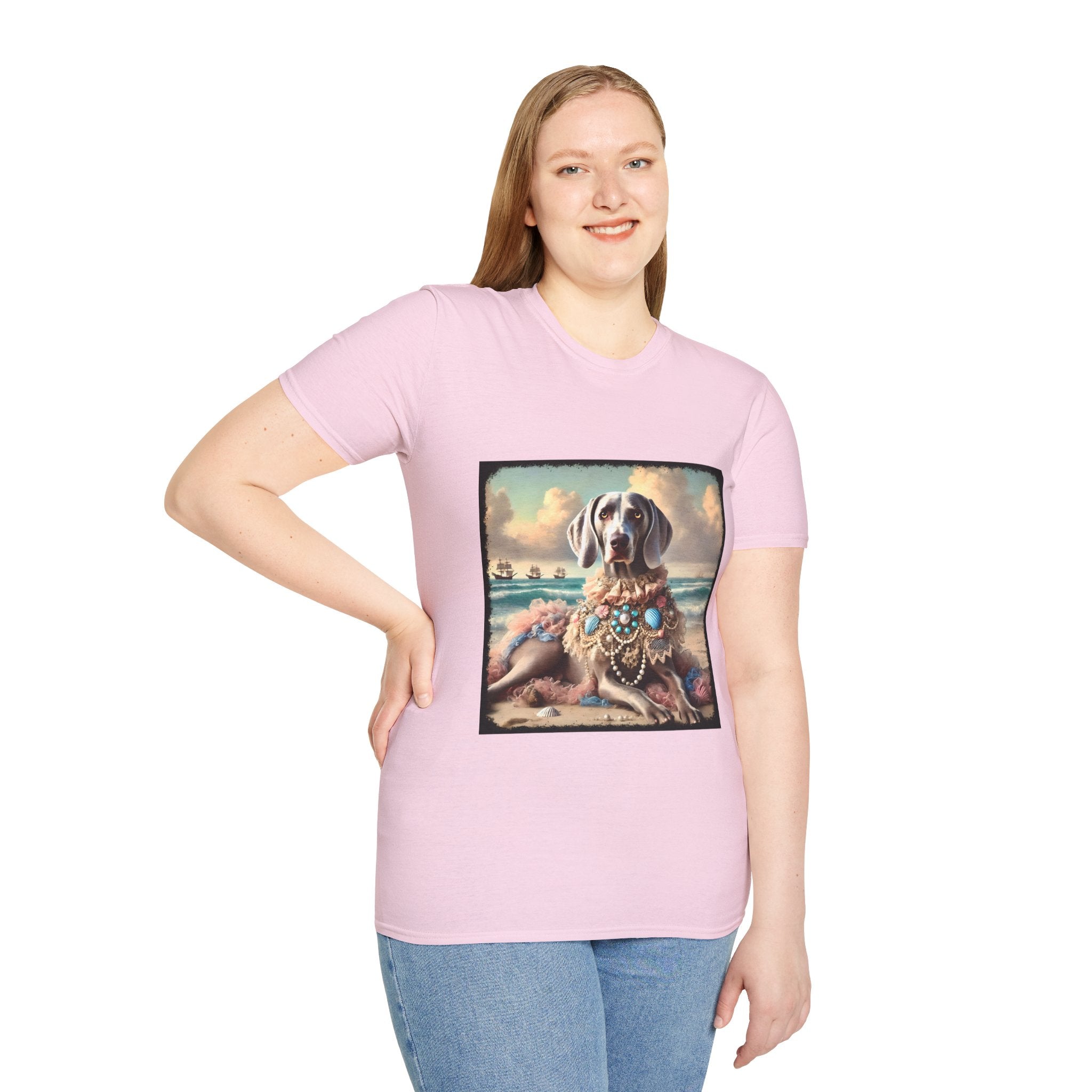 Weimaraner Seashell Siren | Unisex Dog T-Shirt