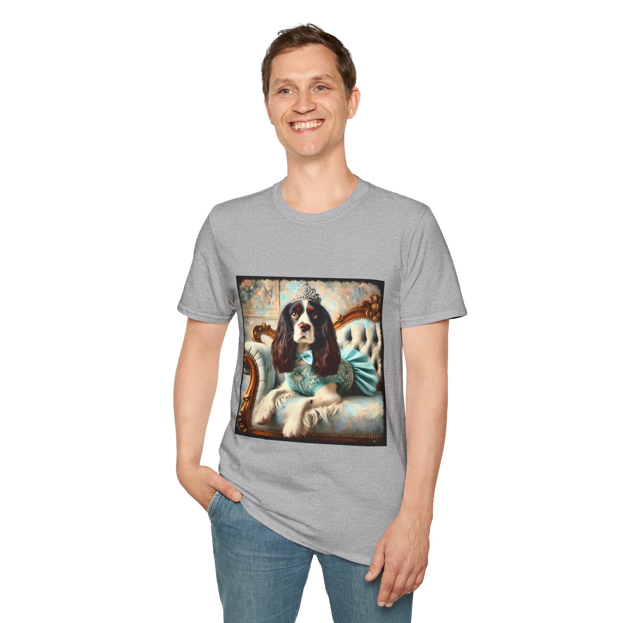 English Springer Spaniel Teal Princess Classic | Unisex Dog T-Shirt