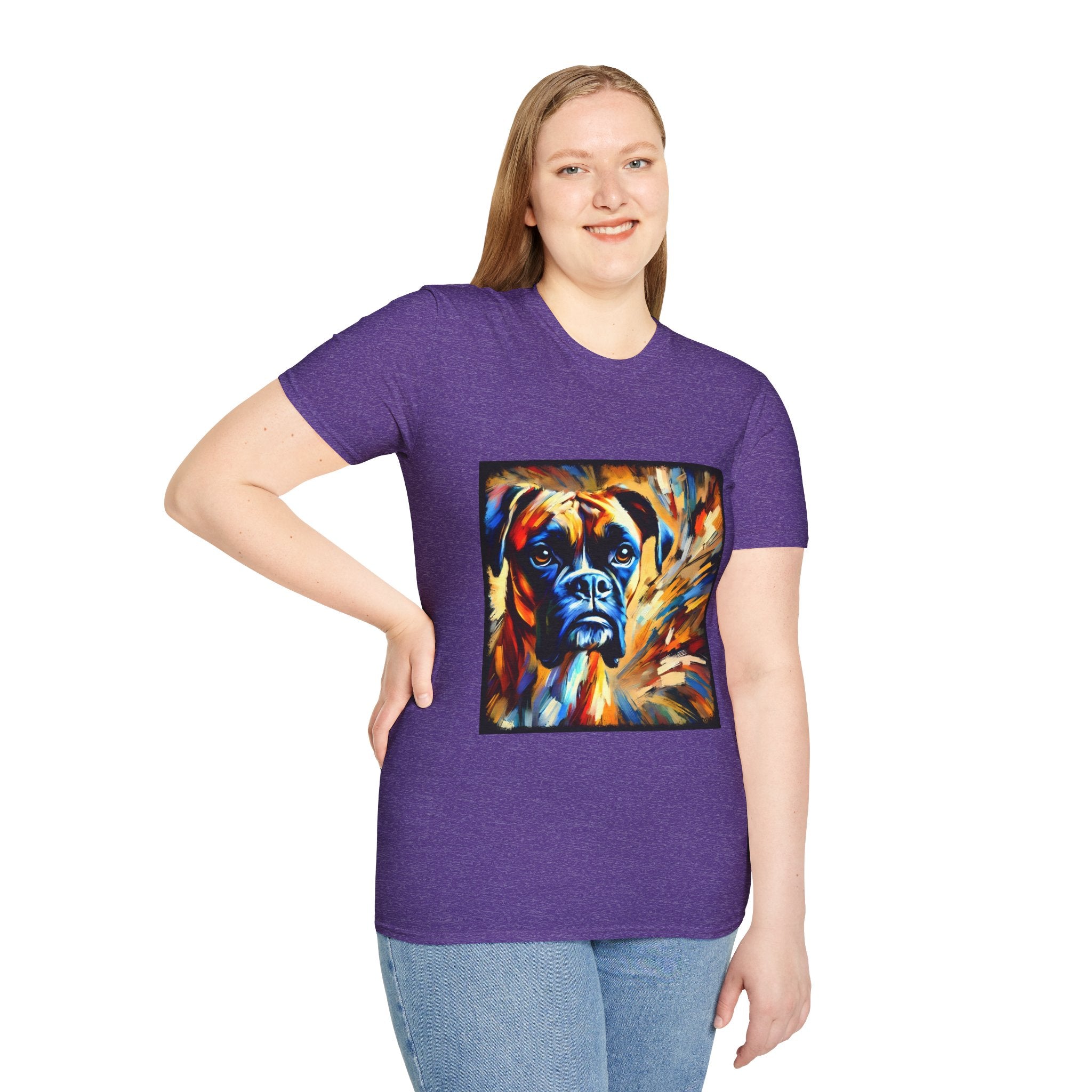 Boxer Sunburst Swirl  | Unisex Dog T-Shirt