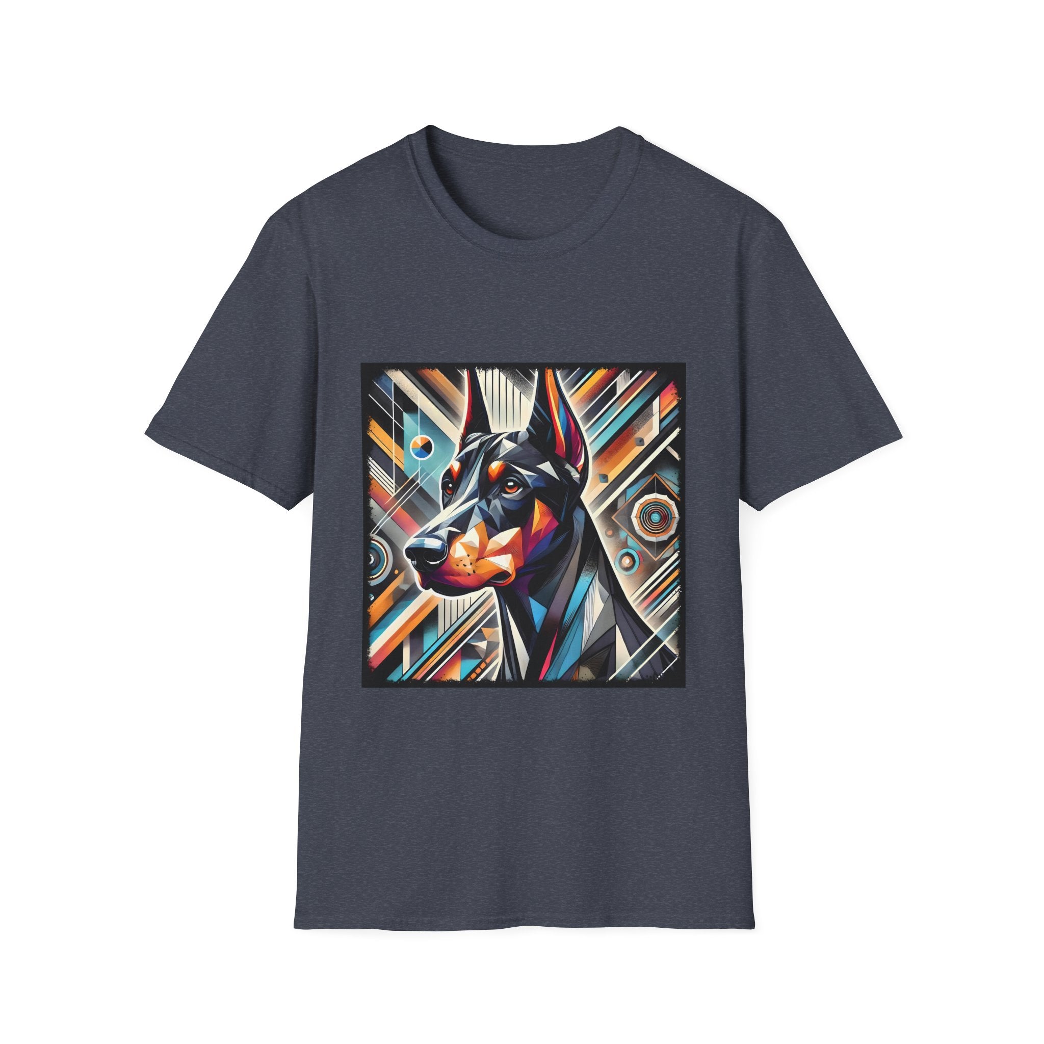 Doberman Pinscher Multicolored Geometric | Unisex Dog T-Shirt
