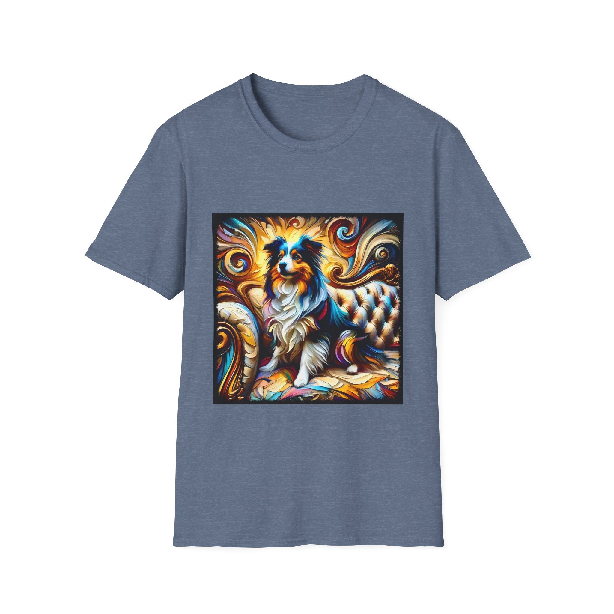 Miniature American Shepherd Sunburst Swirl | Unisex Dog T-Shirt