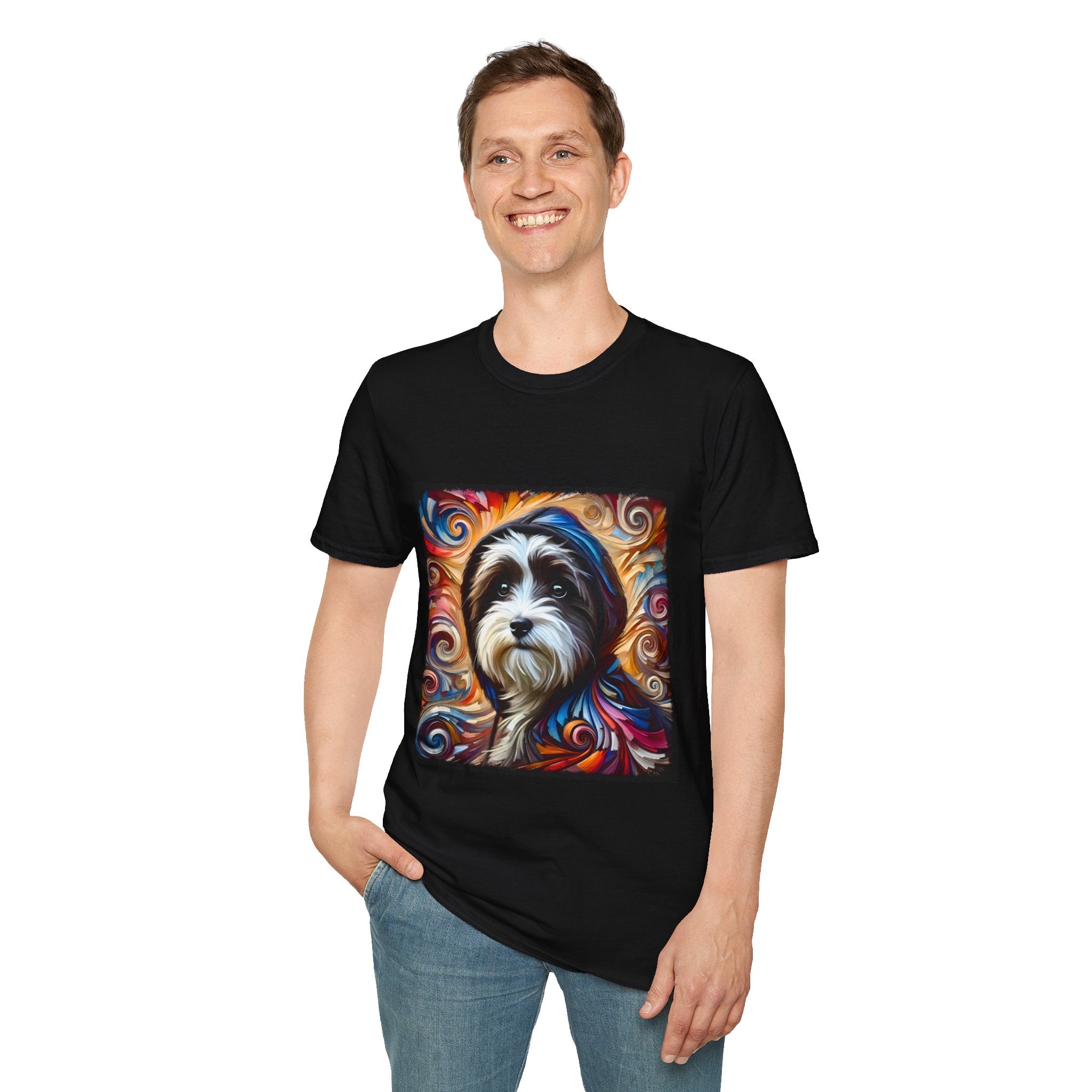 Havanese Relaxed Swirl |  Unisex Dog T-Shirt