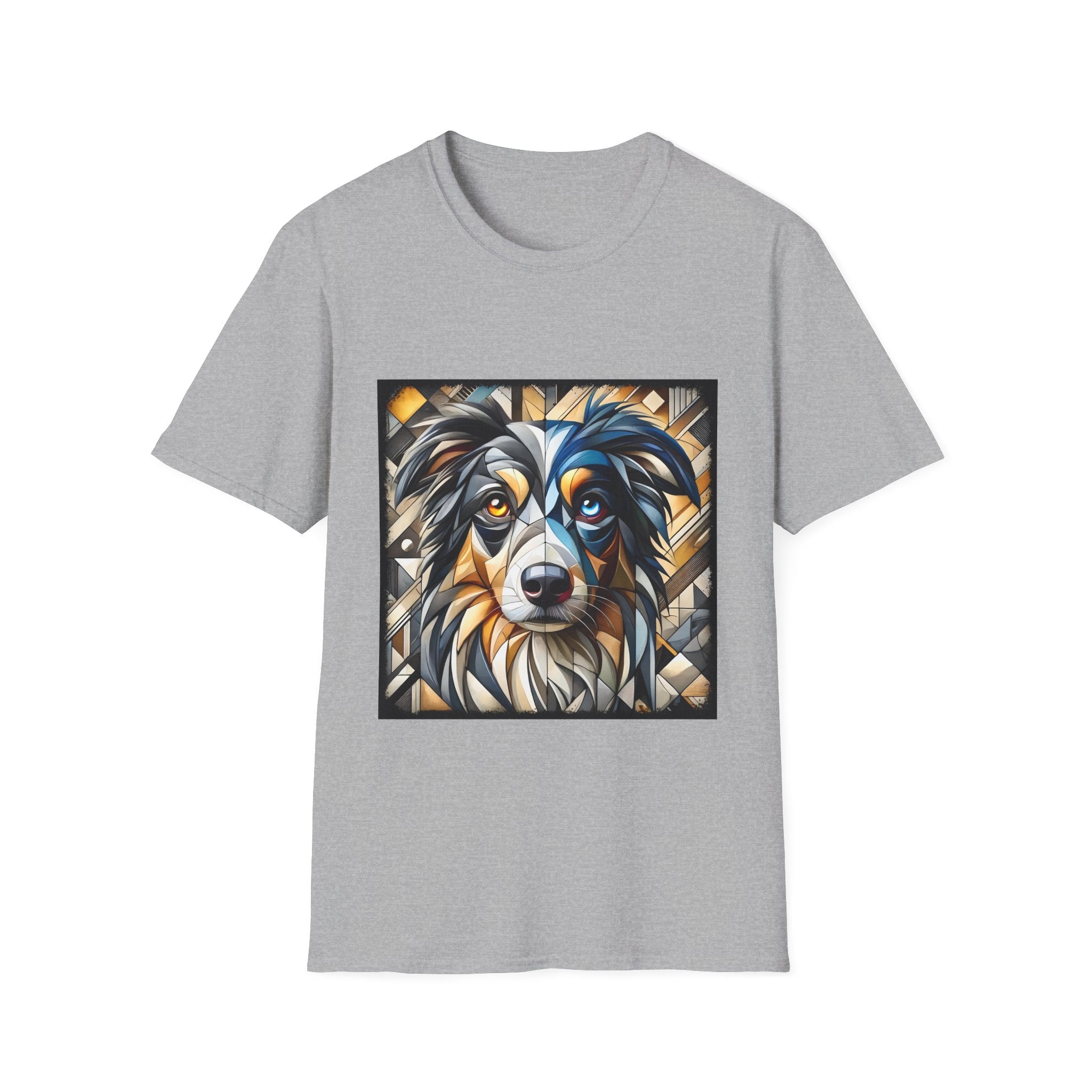 Miniature American Shepherd Bold Geometric |  Unisex Dog T-Shirt