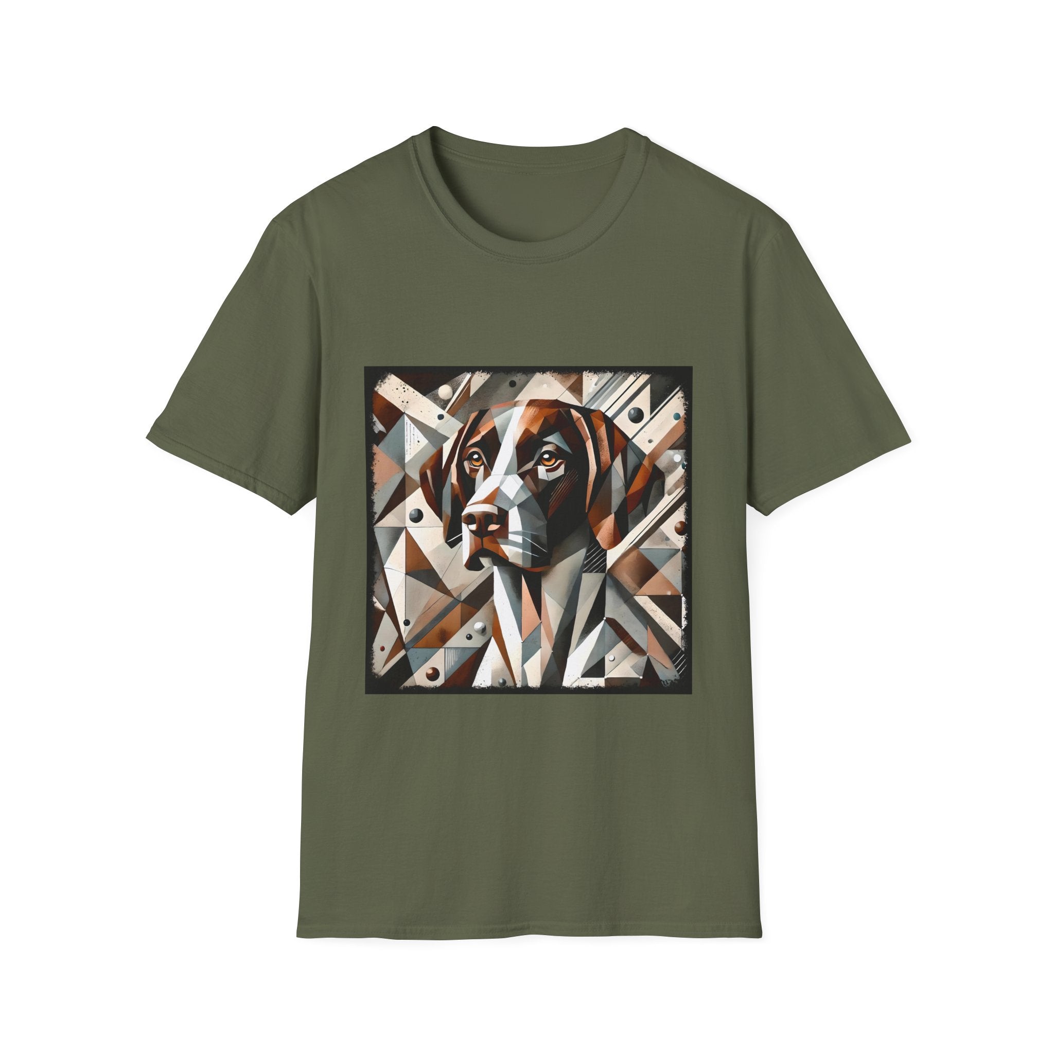 German Shorthaired Pointer Warm Geometric | Unisex Dog T-Shirt