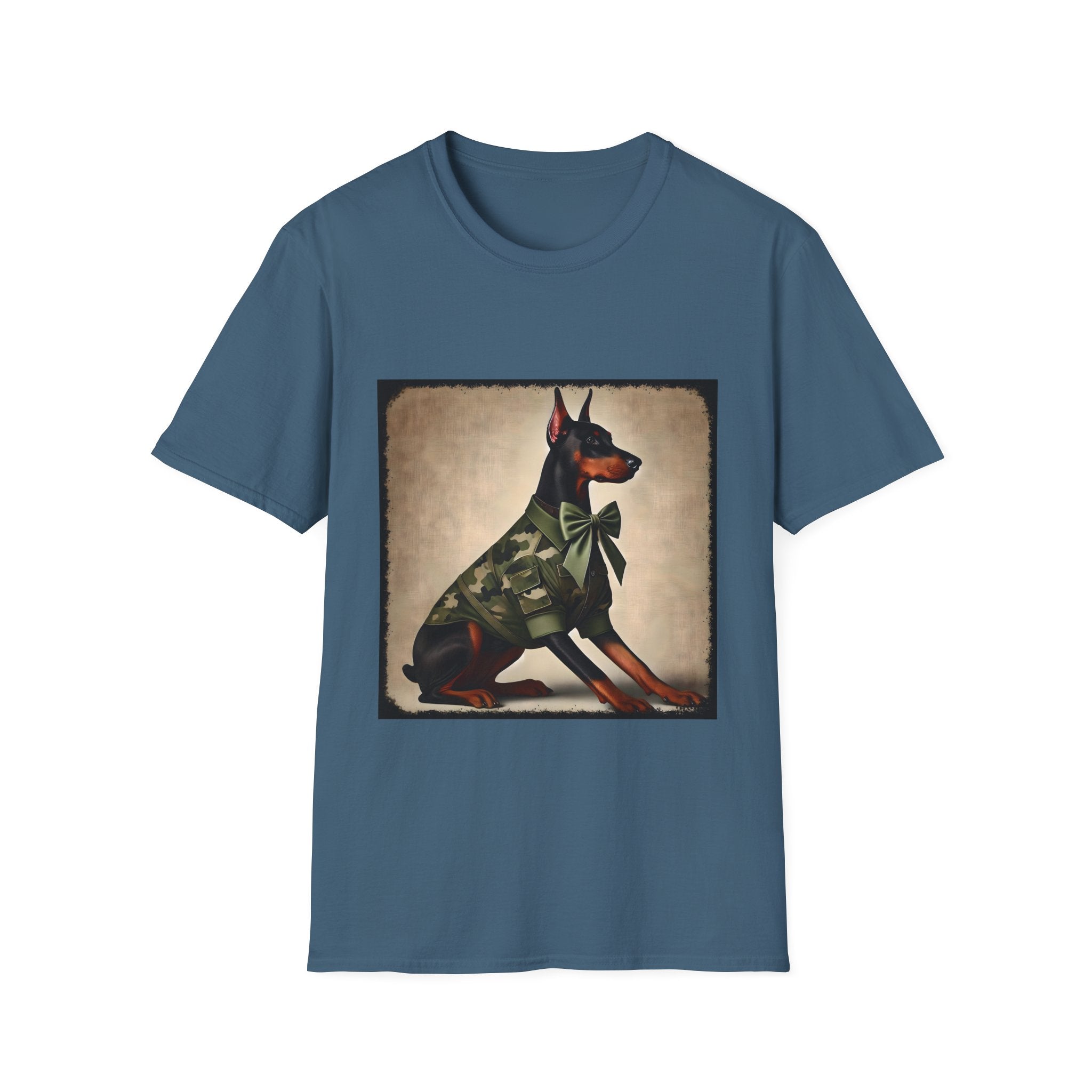 Doberman Pinscher Camo Cutie | Unisex Dog T-Shirt