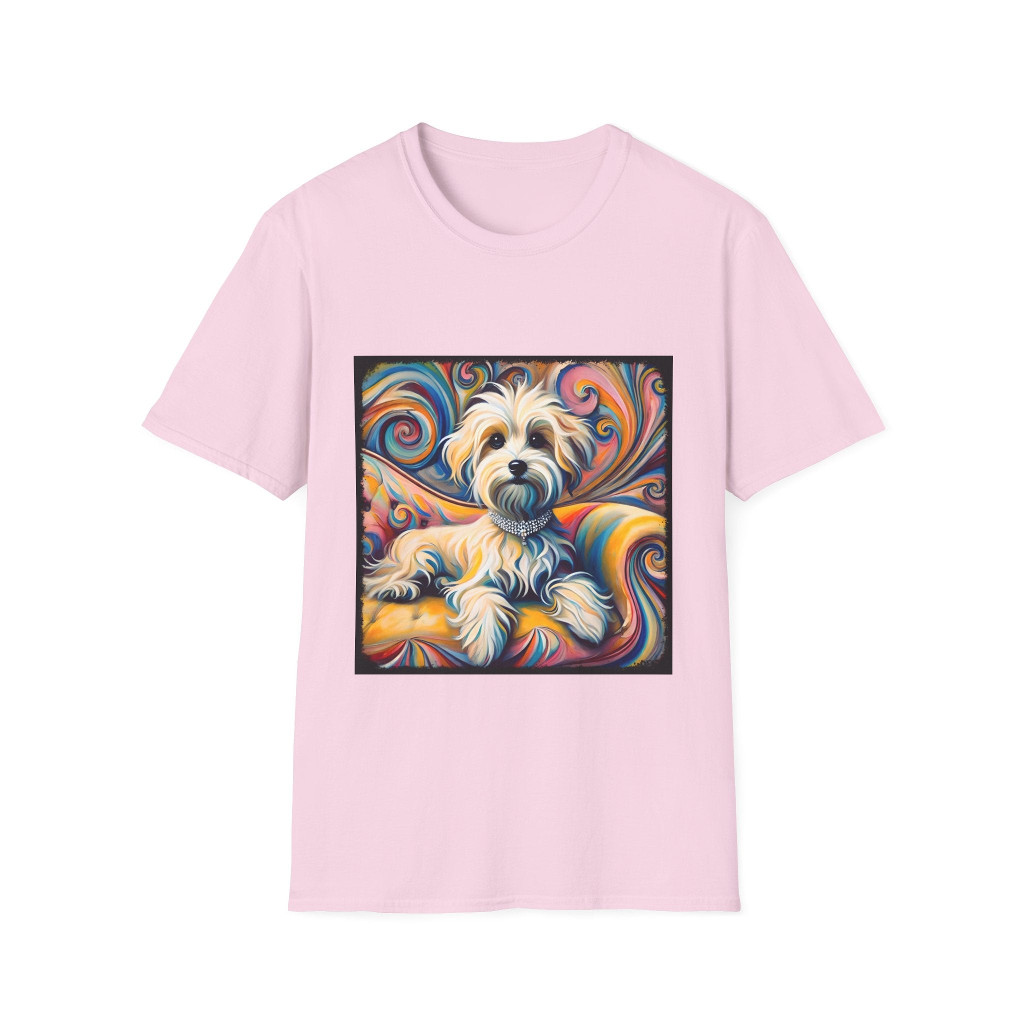 Havanese Whimsical Swirl |  Unisex Dog T-Shirt
