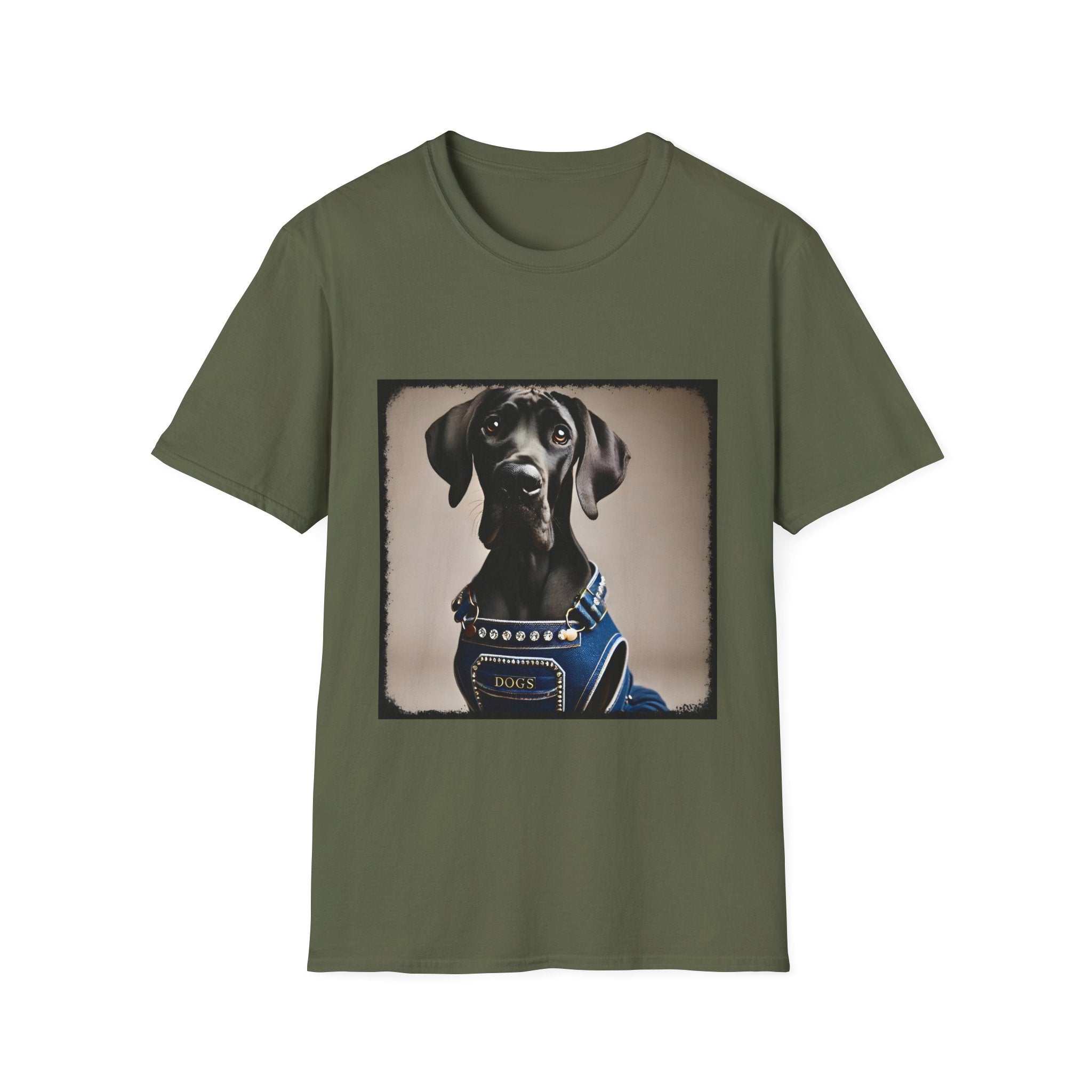Great Dane Denim Dog | Unisex Dog T-Shirt
