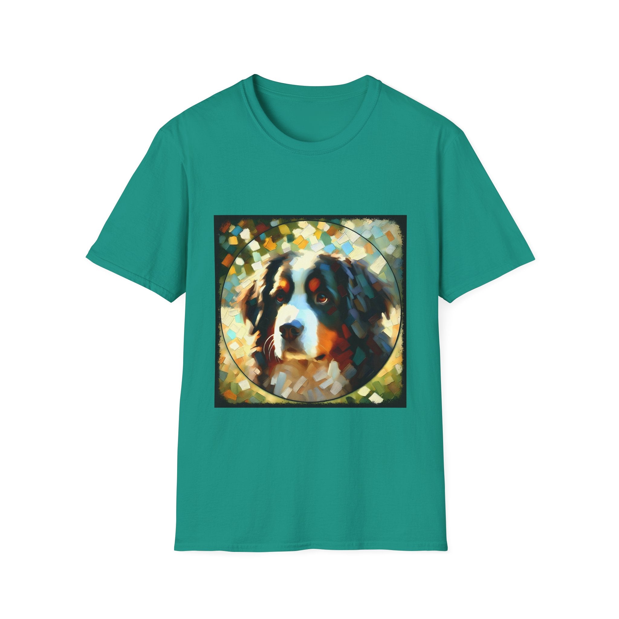 Bernese Mountain Dog Pixel Classic | Unisex Dog T-Shirt