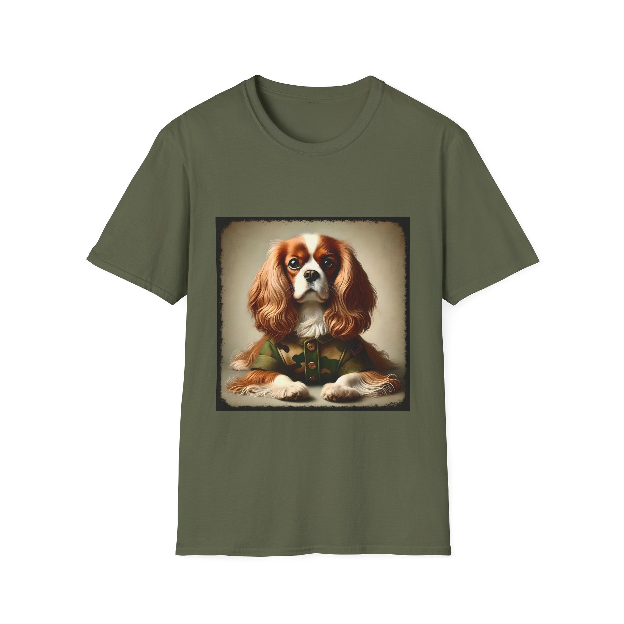 Cavalier King Charles Spaniel Camo Comrade | Unisex Dog T-Shirt