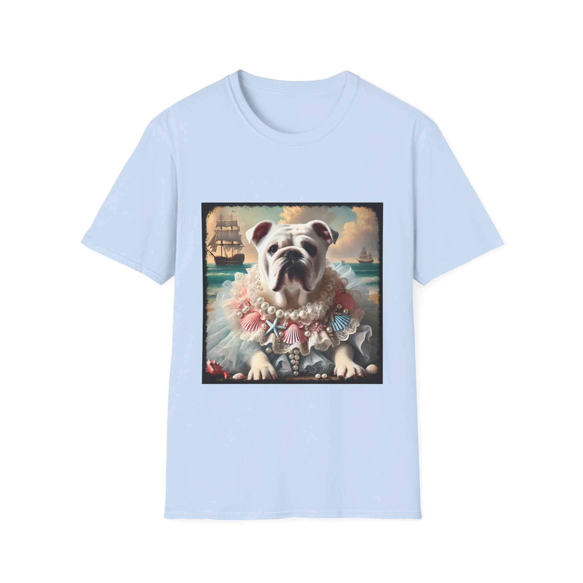 Bulldog Beach Babe | Unisex Dog T-Shirt