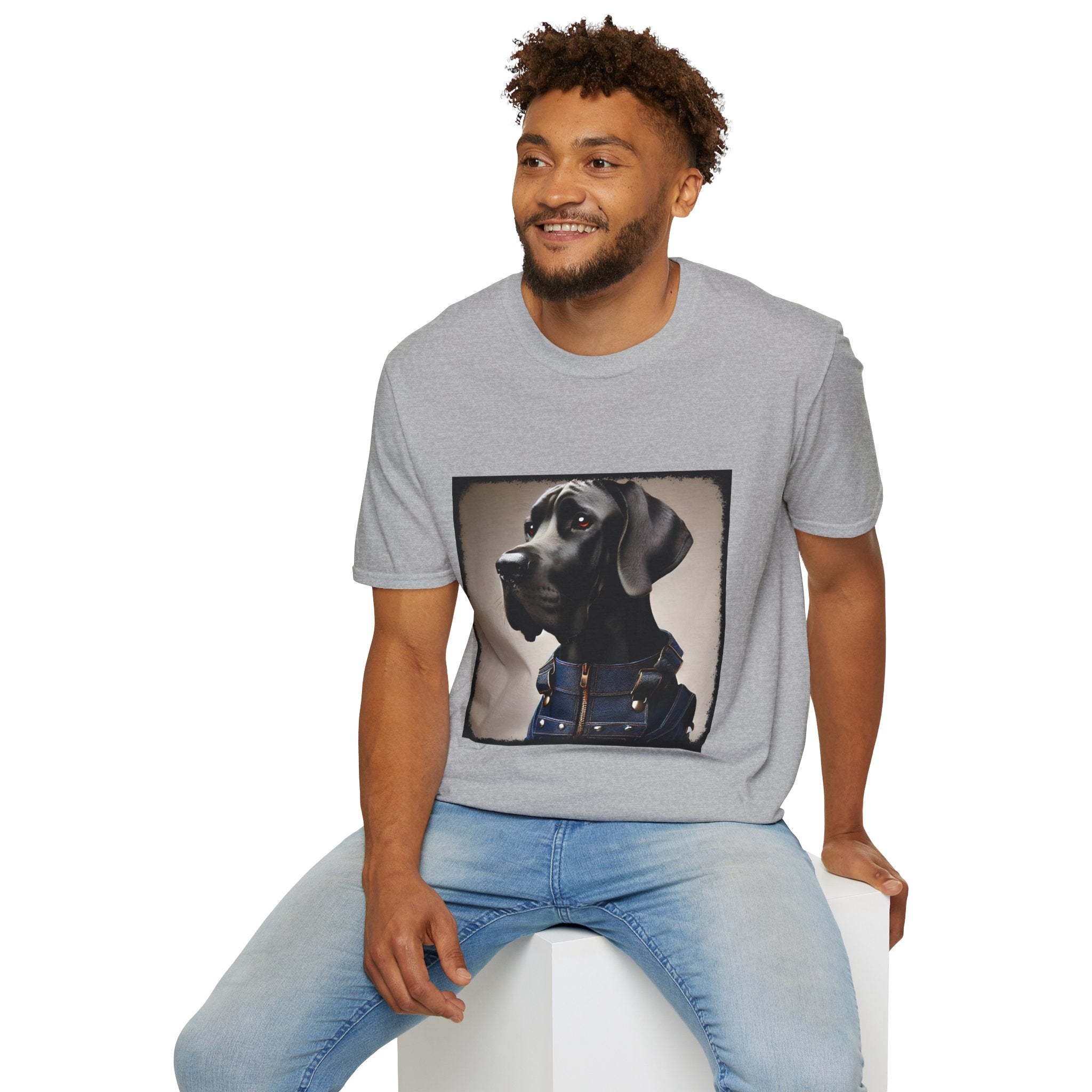 Great Dane Dapper Denim | Unisex Dog T-Shirt