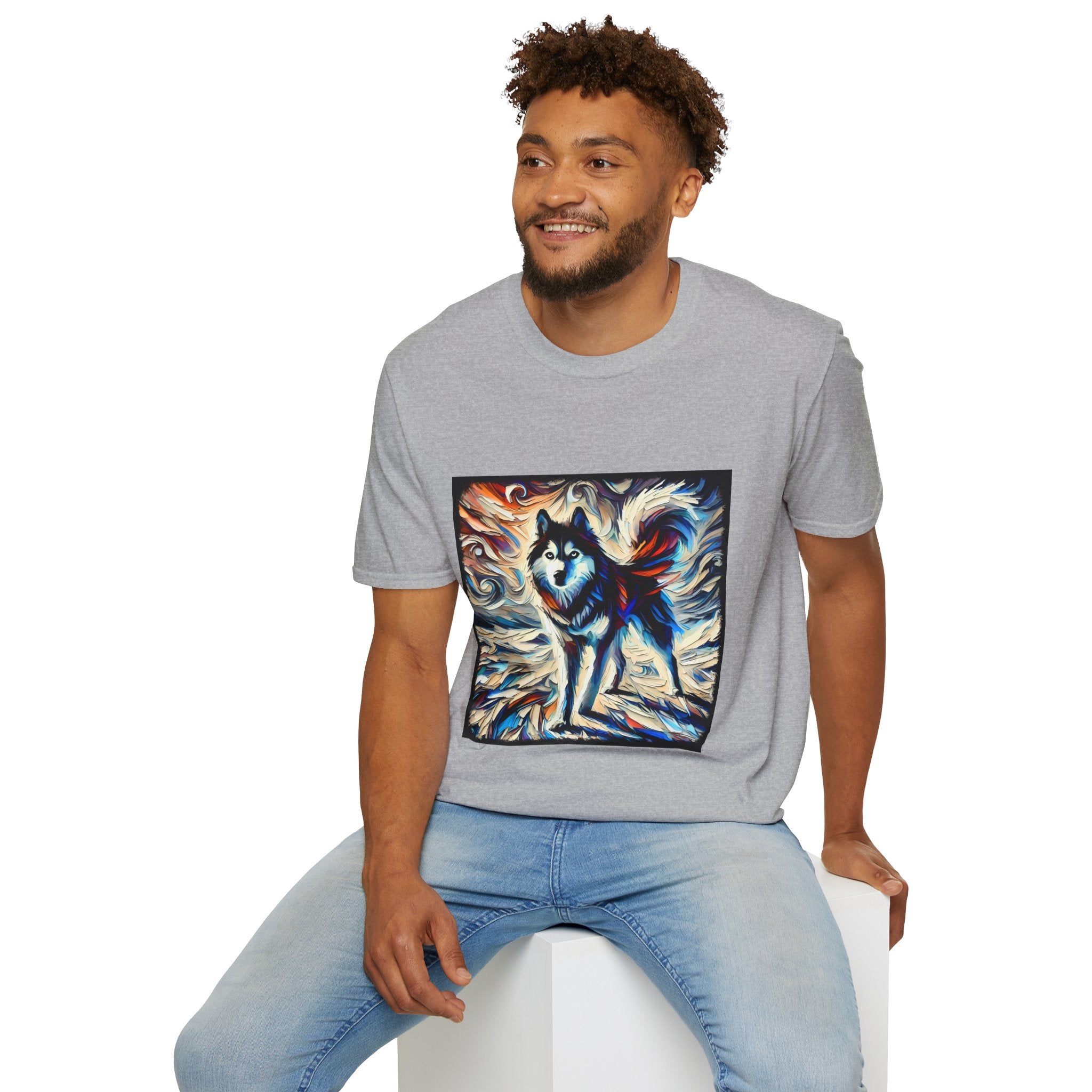Siberian Husky Vivid Dream Swirl | Unisex Dog T-Shirt