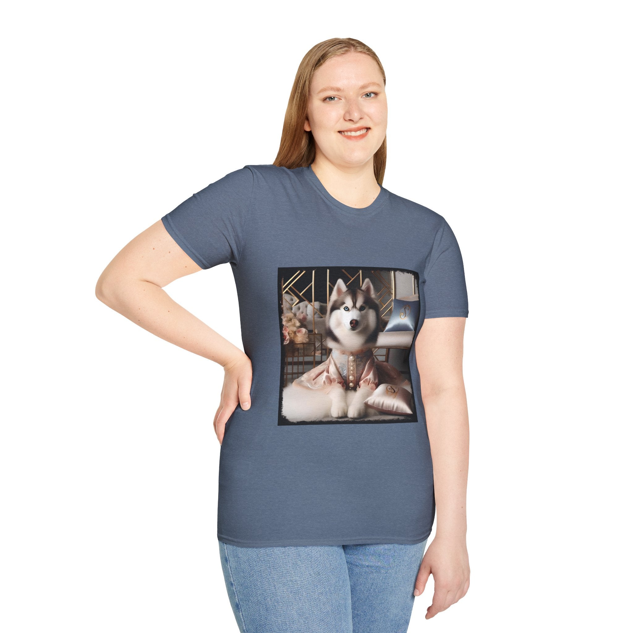 Siberian Husky Satin Diva | Unisex Dog T-Shirt