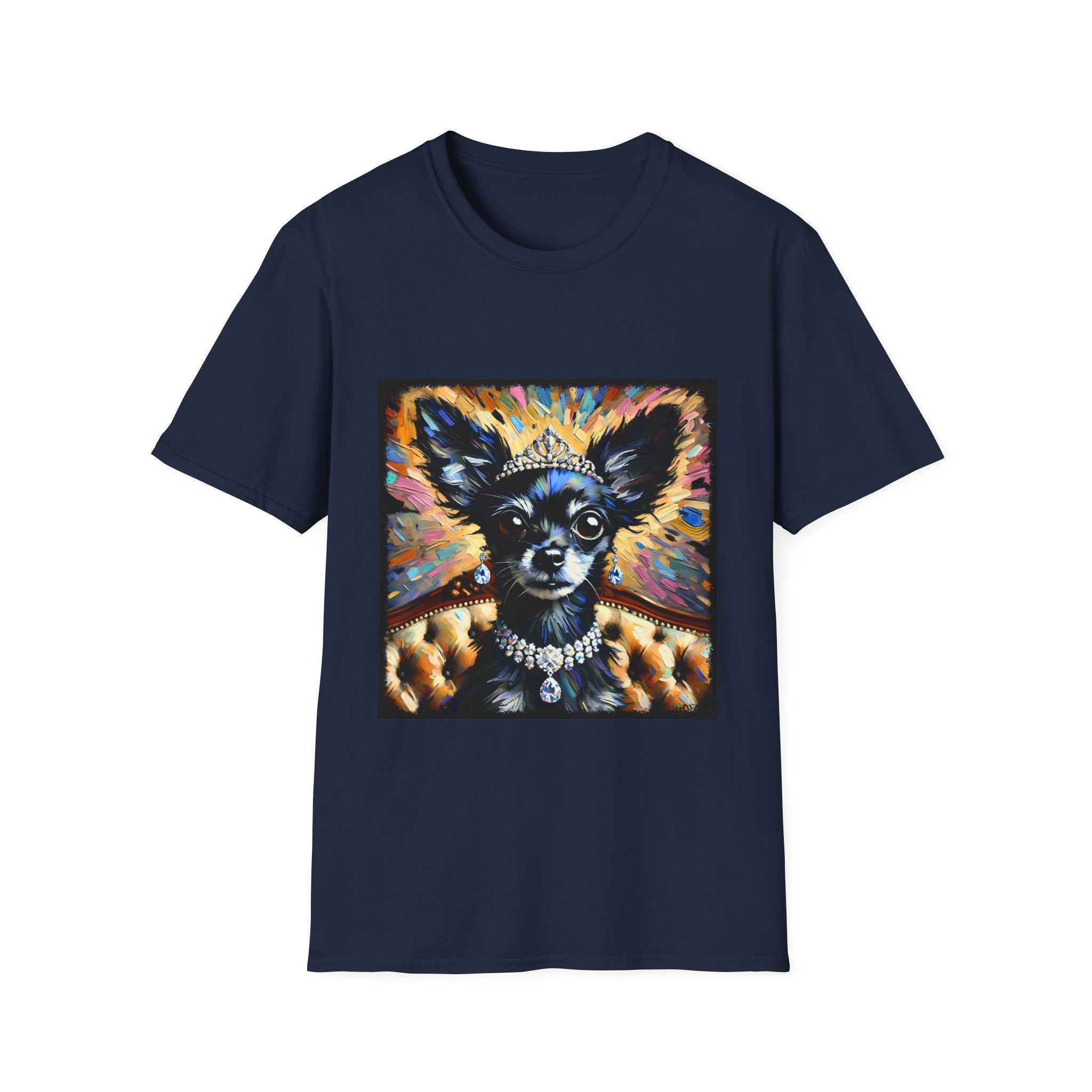 Chihuahua Diamond Earring Classic | Unisex Dog T-Shirt