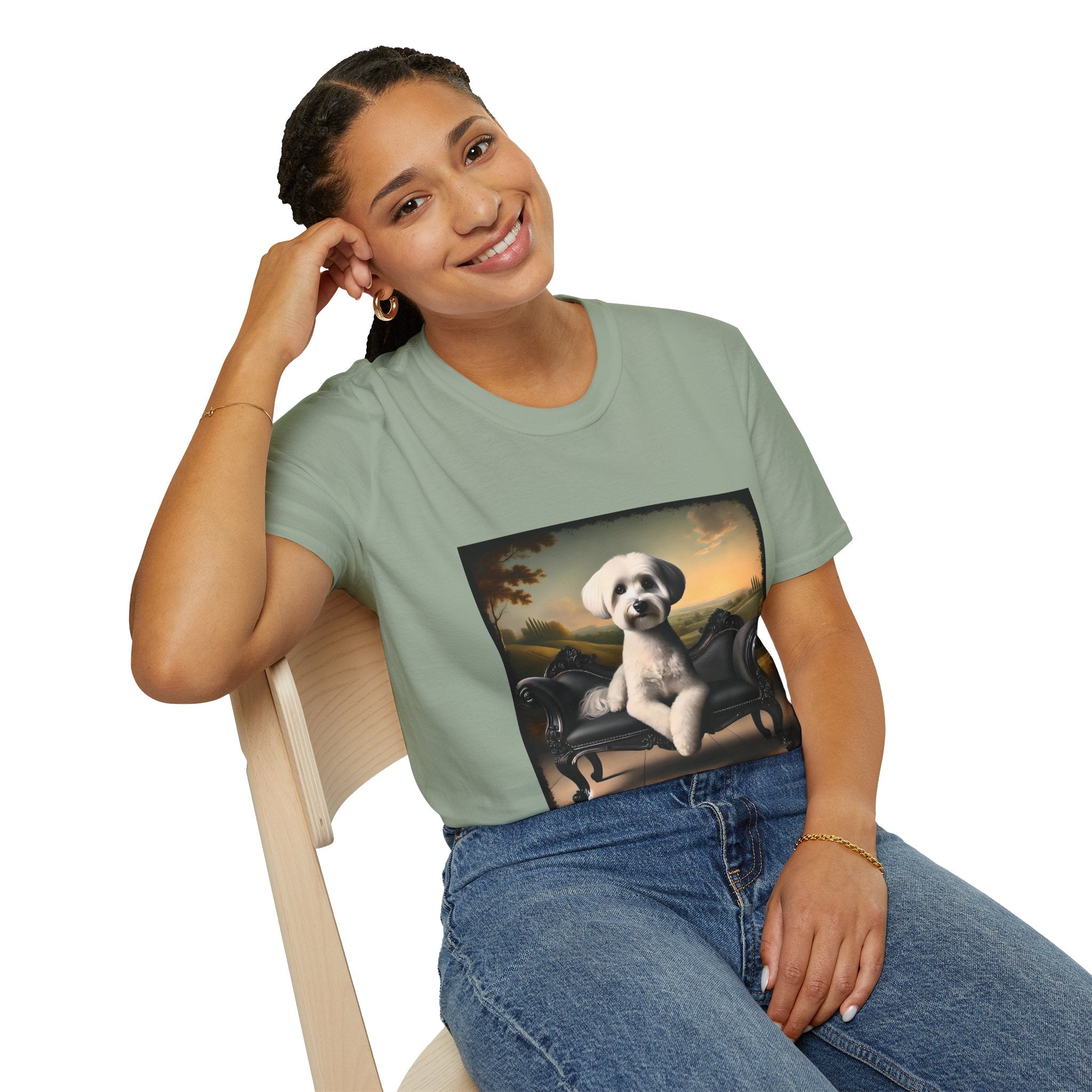 Havanese Posh Portrait |  Unisex Dog T-Shirt