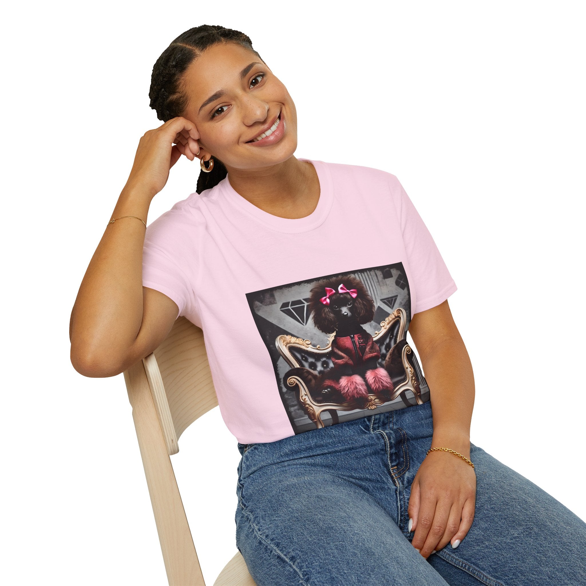 Poodle Pink Icon  | Unisex Dog T-Shirt