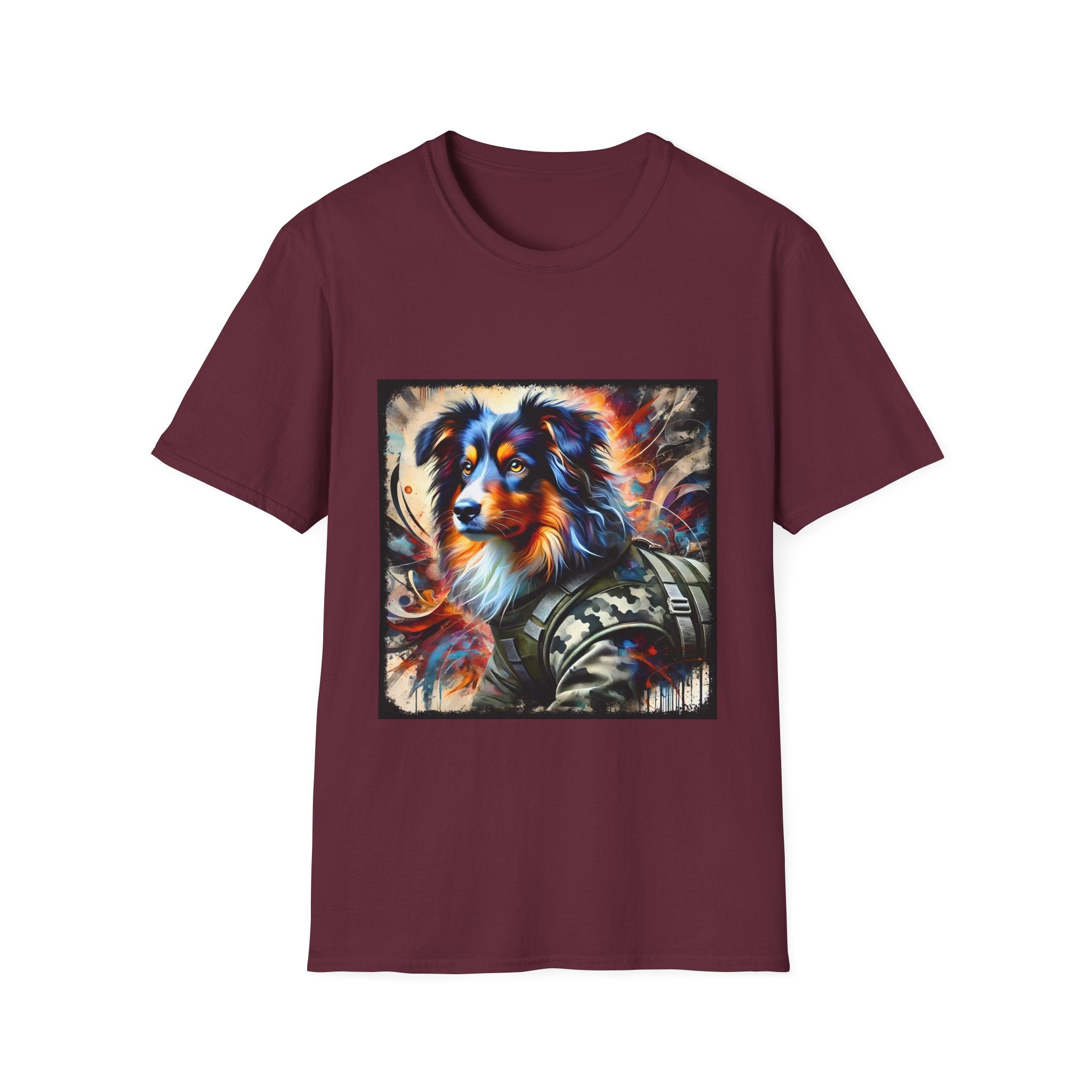Miniature American Shepherd Camo Classic | Unisex Dog T-Shirt