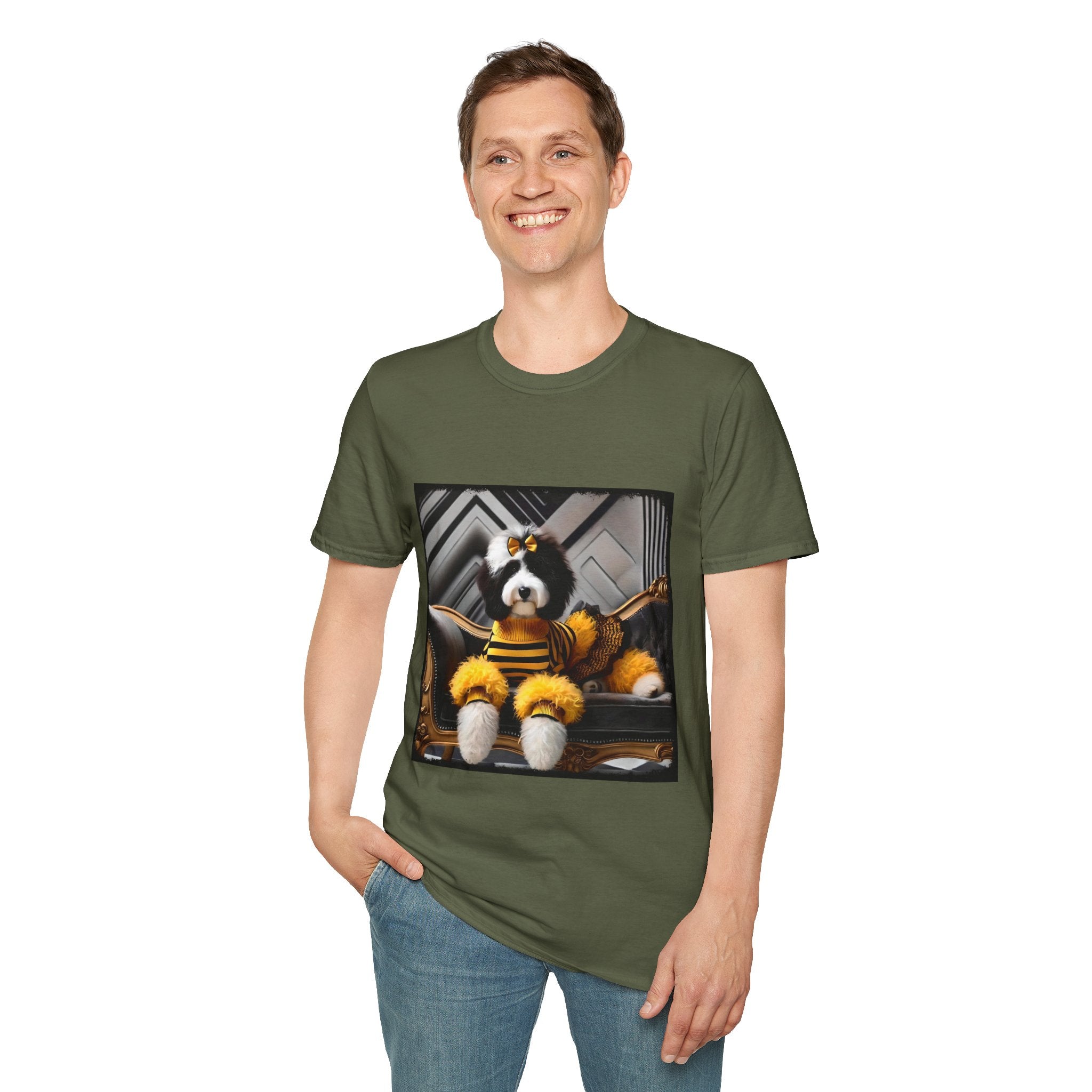 Sheepadoodle Golden Icon | Unisex Dog T-Shirt