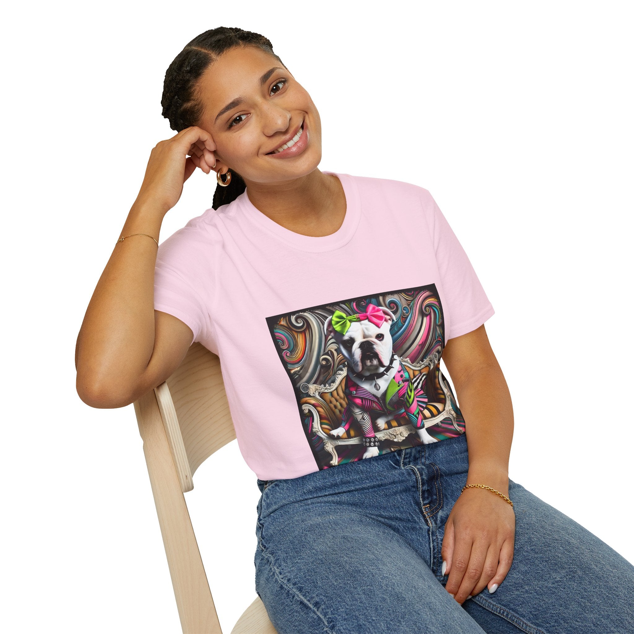 Bulldog Princess Rocker | Unisex Dog T-Shirt