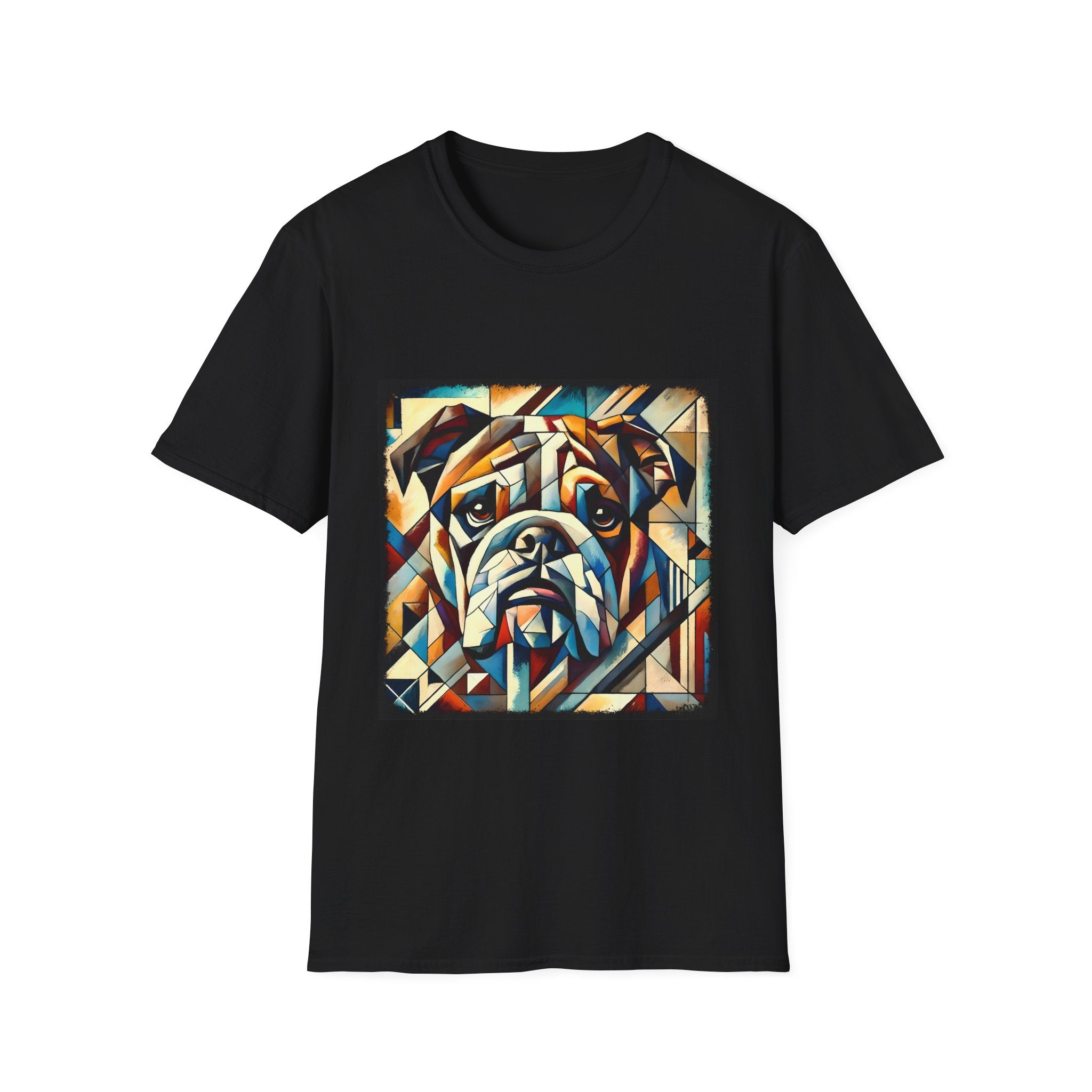 Bulldog Warm Geometric | Unisex Dog T-Shirt