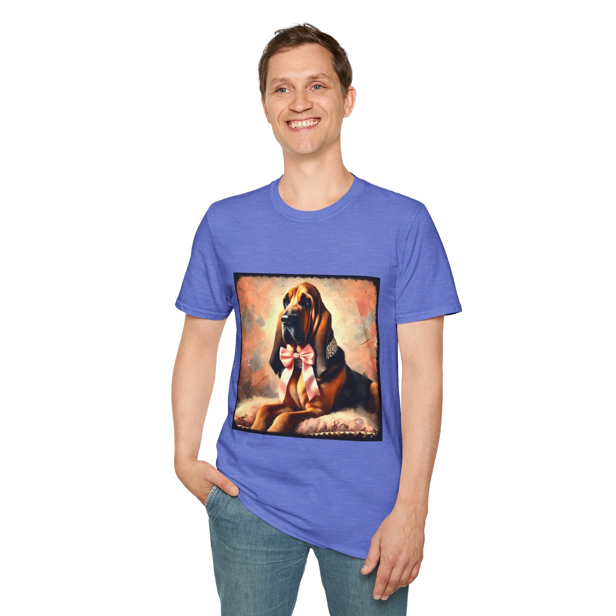 Bloodhound Poised Classic | Unisex Dog T-Shirt