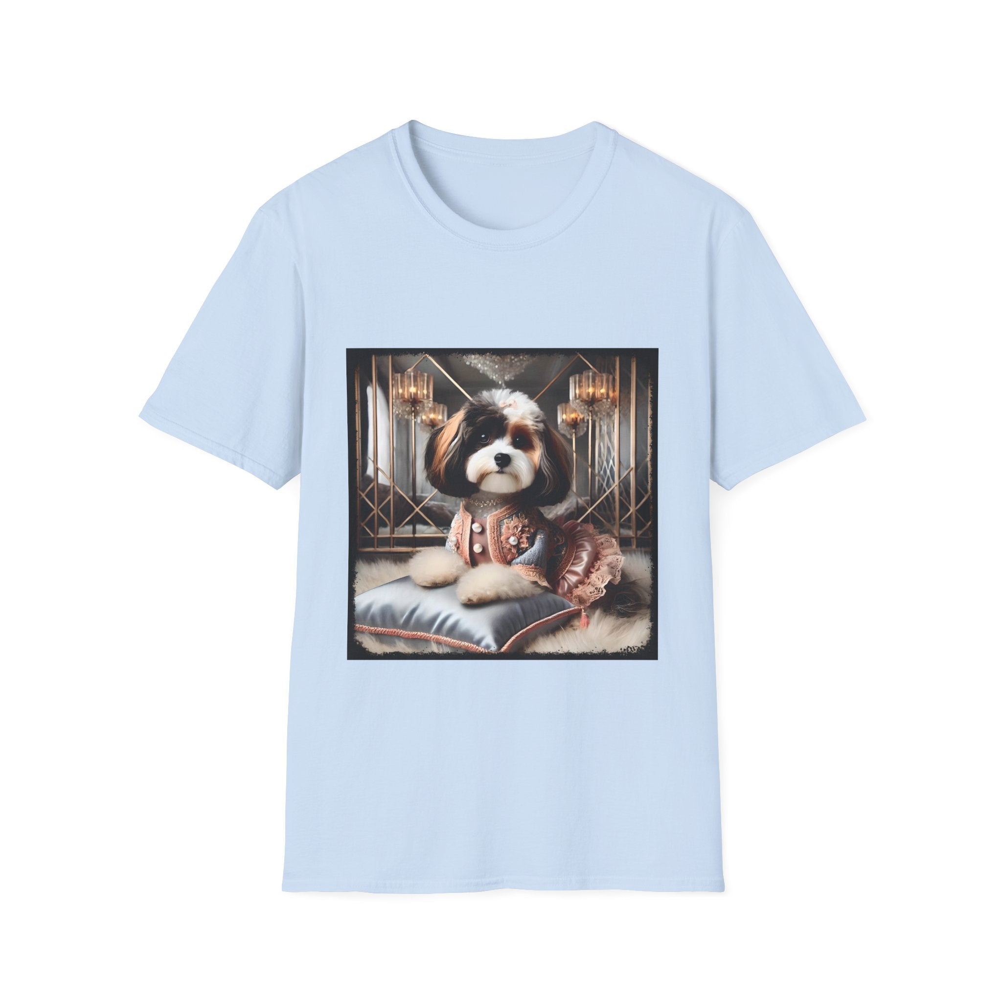 Cavapoo Posh Portrait | Unisex Dog T-Shirt