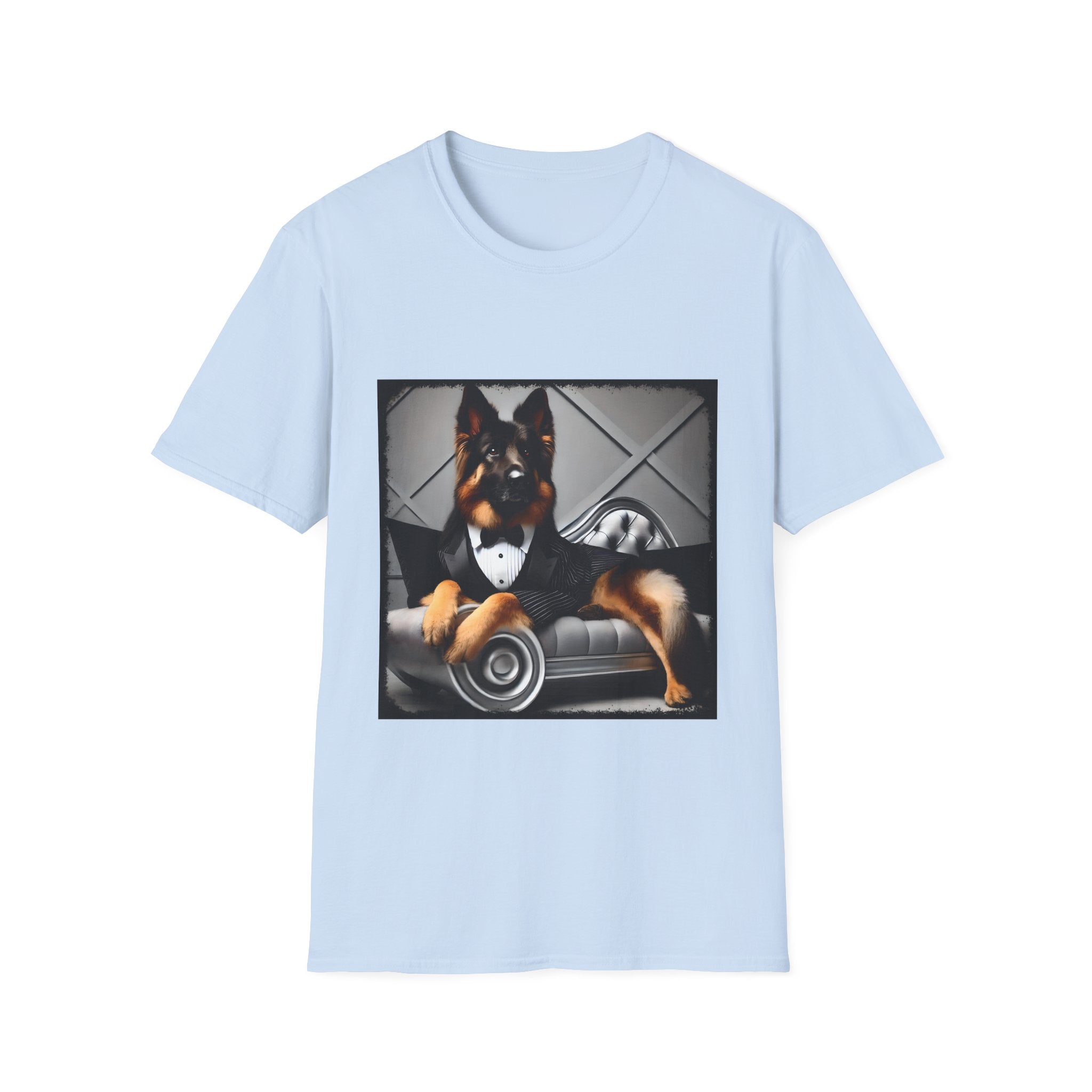 German Shepherd Debonaire Dude | Unisex Dog T-Shirt