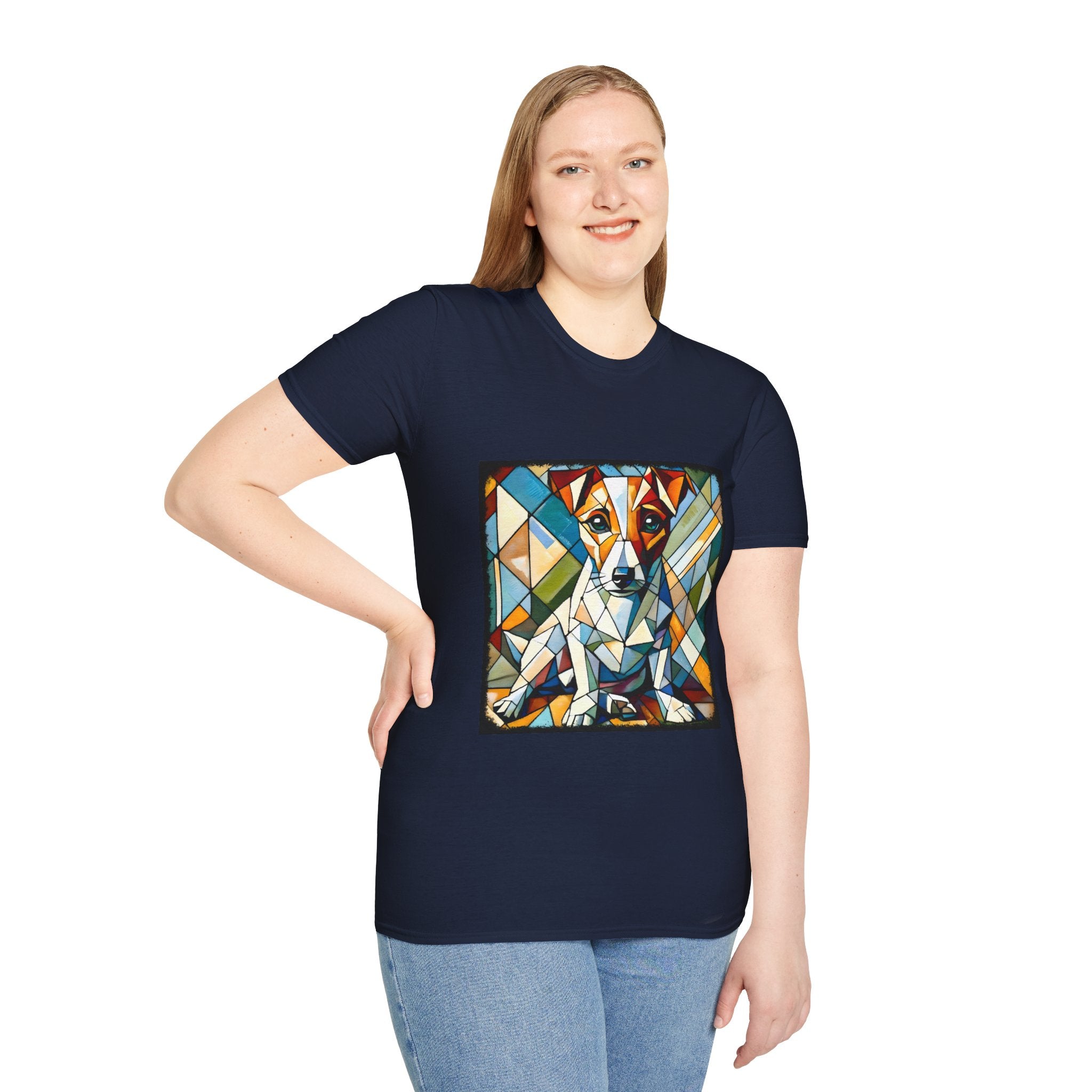 Jack Russell Terrier Bold Geometric | Unisex Dog T-Shirt