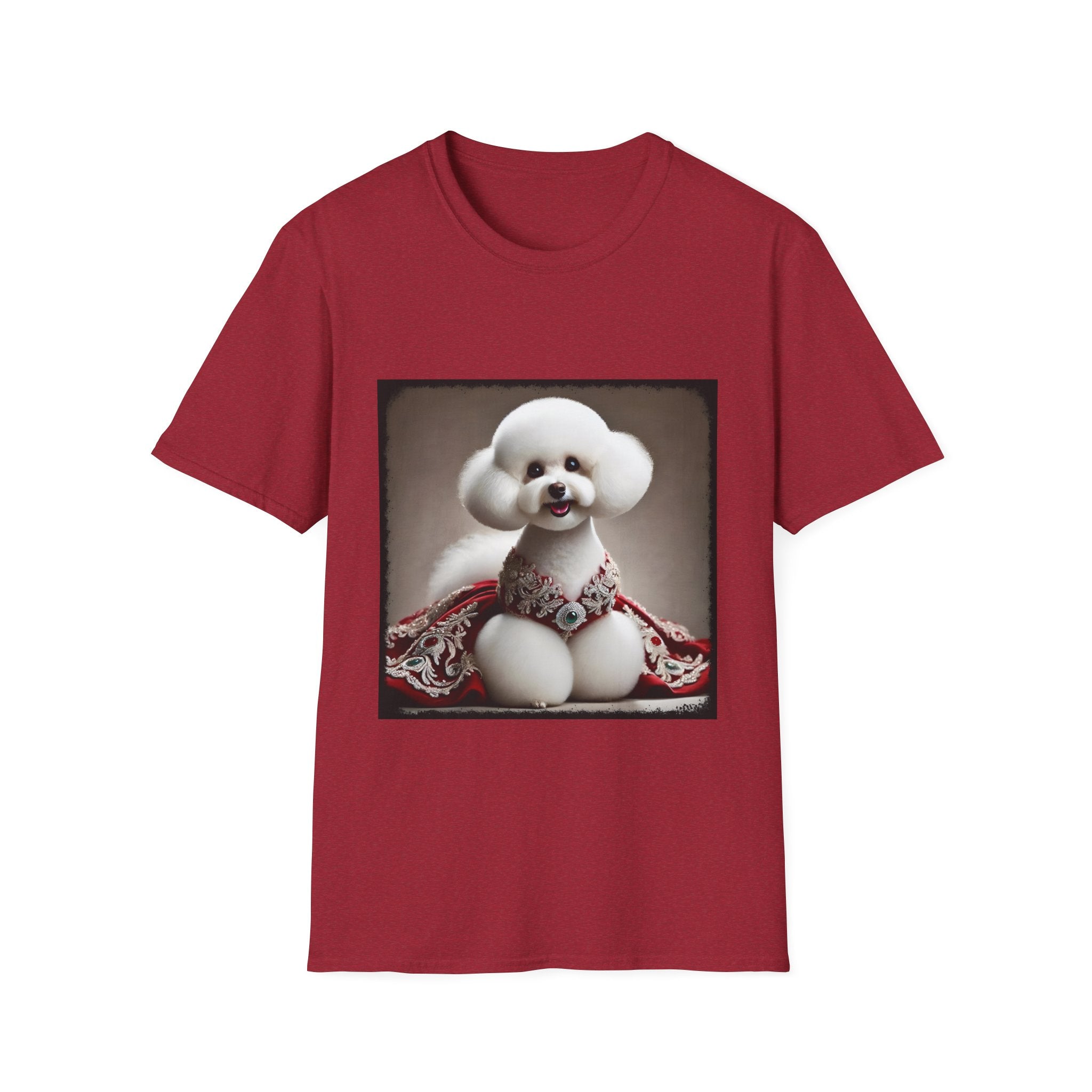Bichon Frise Crimson Cutie | Unisex Dog T-Shirt