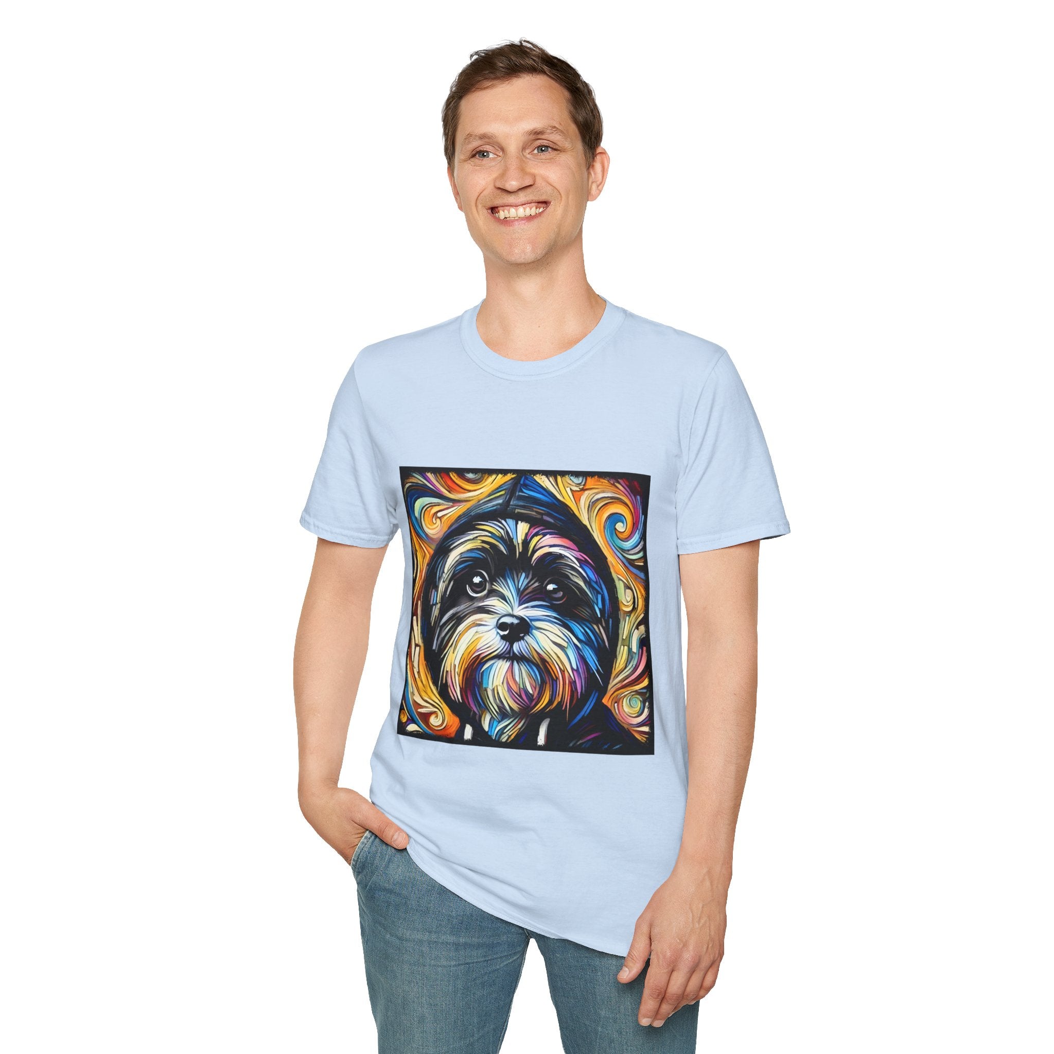 Havanese Street Swirl | Unisex Dog T-Shirt