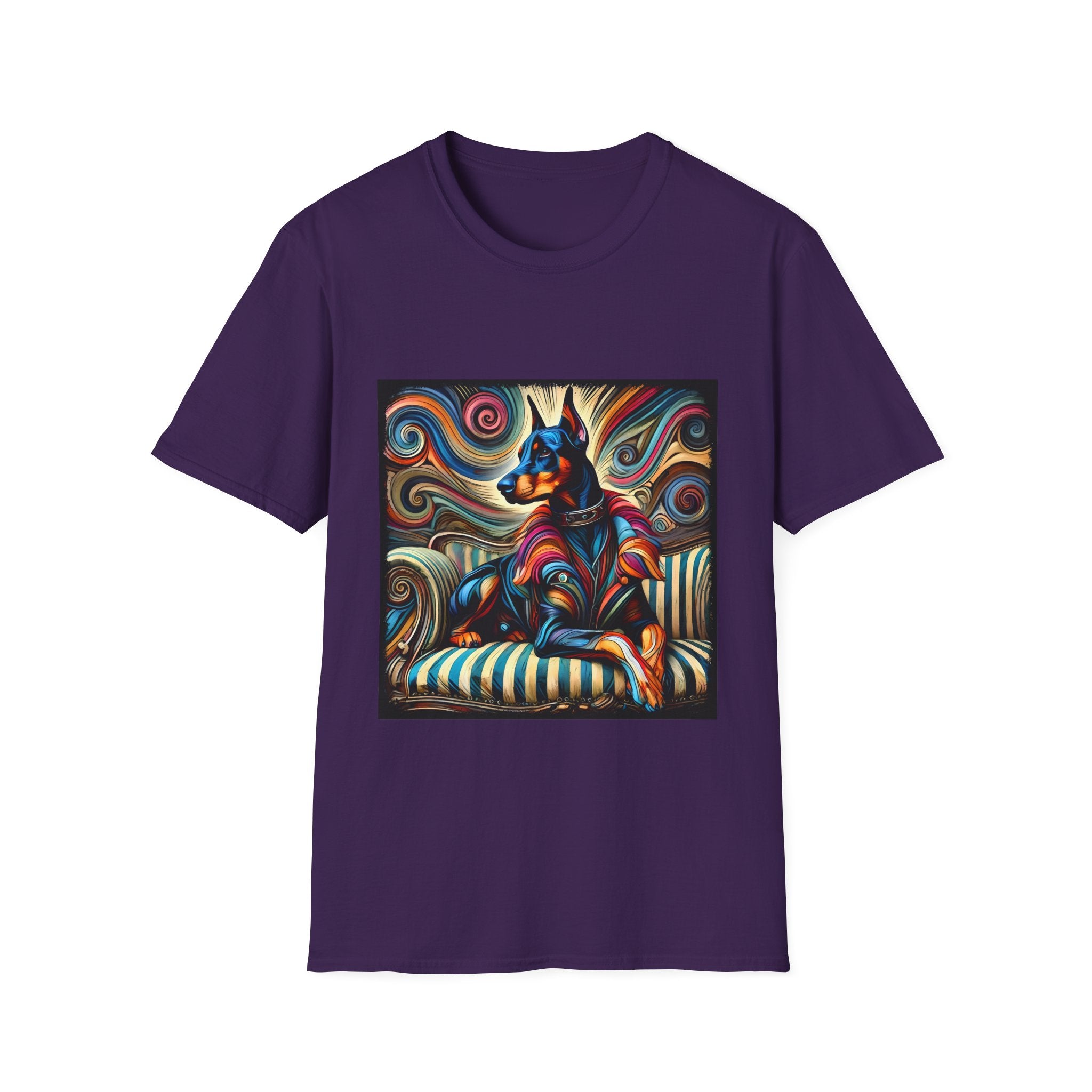 Doberman Pinscher Vivid Rebel | Unisex Dog T-Shirt